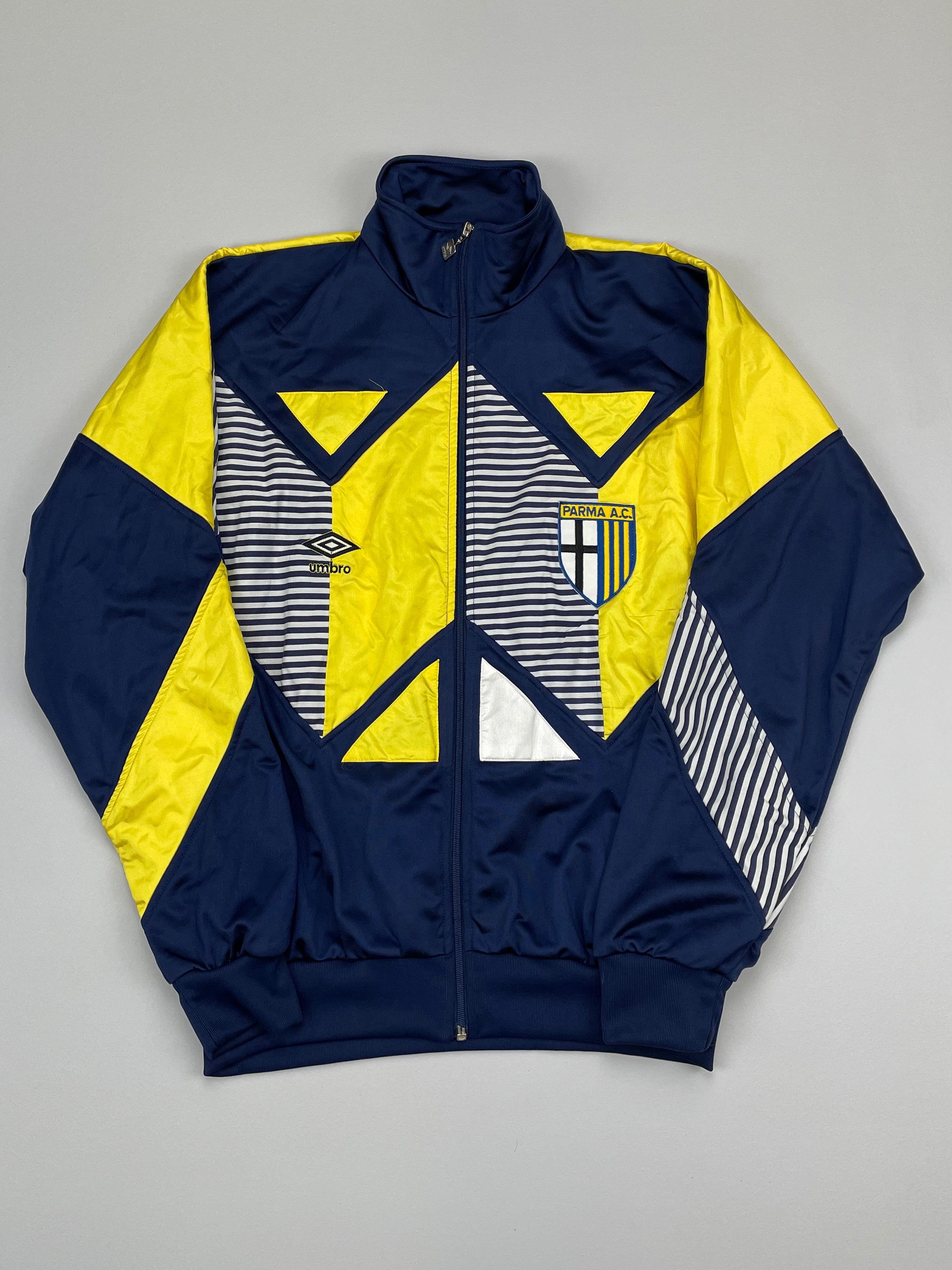 Shop 1990/92 PARMA FULL TRACKSUIT (L) UMBRO, classic football shirts, vintage football shirts & retro soccer jerseys at Cult Kits