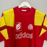 Shop 1992/94 SPAIN TRAINING SHIRT (S) ADIDAS, classic football shirts, vintage football shirts & retro soccer jerseys at Cult Kits