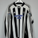 Shop 2003/05 NEWCASTLE UNITED SHEARER #9 L/S HOME SHIRT (XXL) ADIDAS, classic football shirts, vintage football shirts & retro soccer jerseys at Cult Kits