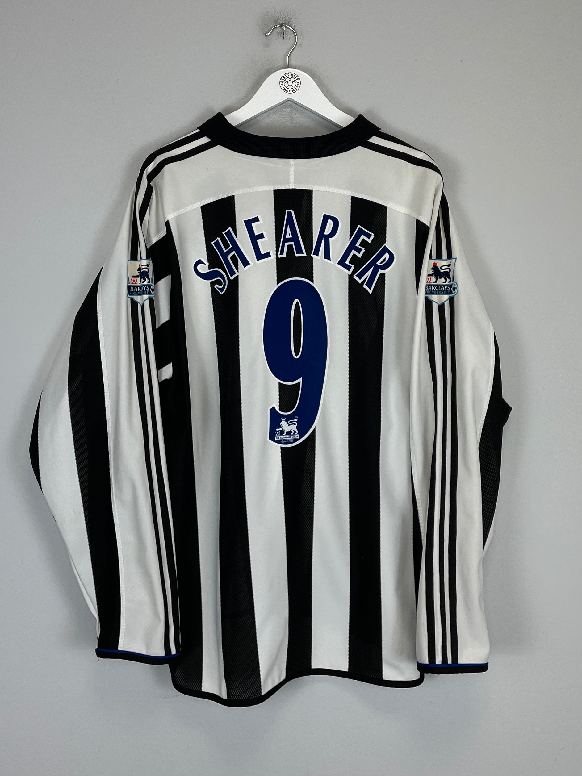 Shop 2003/05 NEWCASTLE UNITED SHEARER #9 L/S HOME SHIRT (XXL) ADIDAS, classic football shirts, vintage football shirts & retro soccer jerseys at Cult Kits