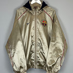 Shop 2001/02 BARCELONA TRACK JACKET (L) NIKE, classic football shirts, vintage football shirts & retro soccer jerseys at Cult Kits