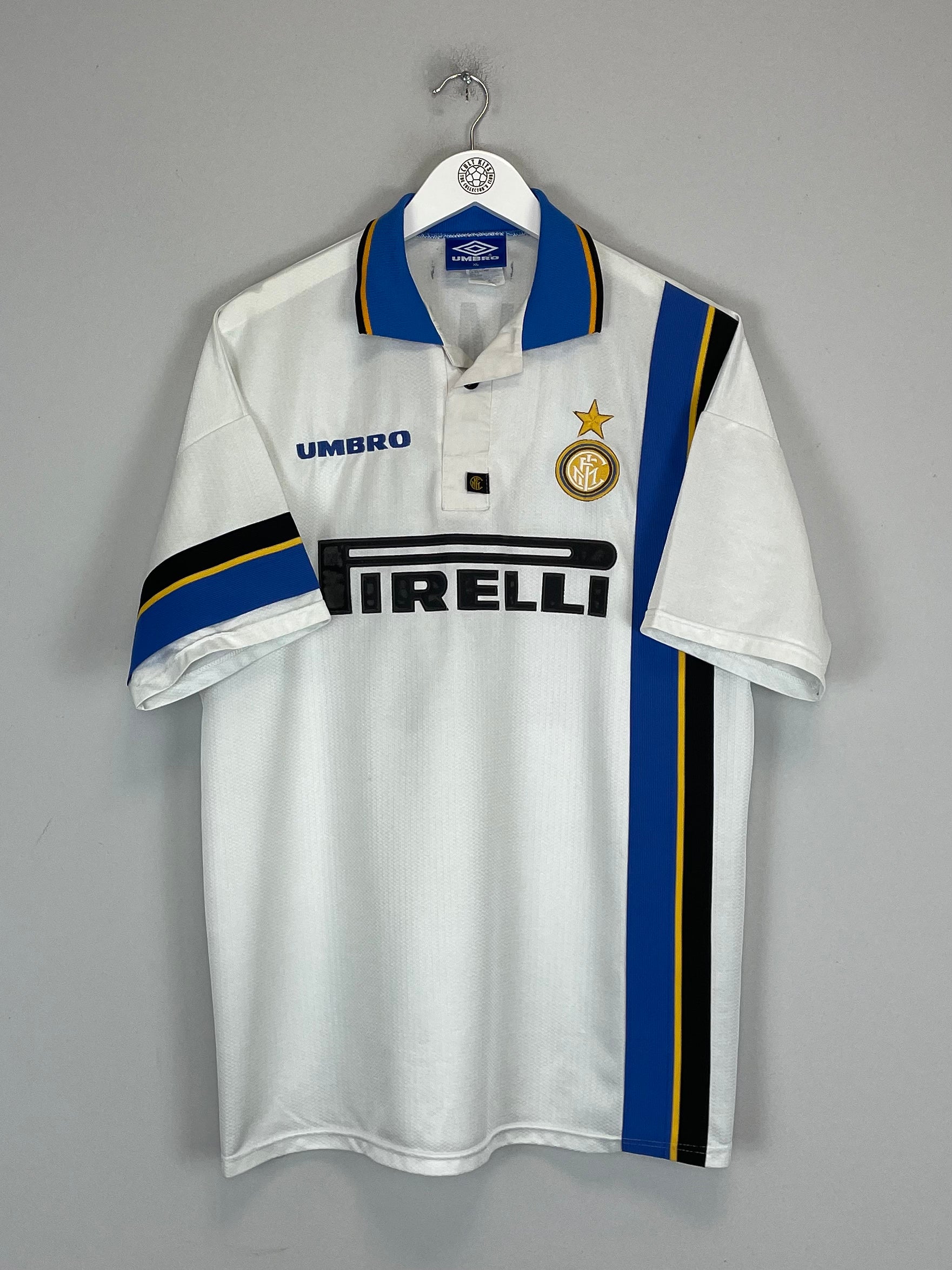 Shop 1997/98 INTER MILAN RONALDO #10 AWAY SHIRT (XL) UMBRO, classic football shirts, vintage football shirts & retro soccer jerseys at Cult Kits