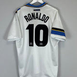 Shop 1997/98 INTER MILAN RONALDO #10 AWAY SHIRT (XL) UMBRO, classic football shirts, vintage football shirts & retro soccer jerseys at Cult Kits