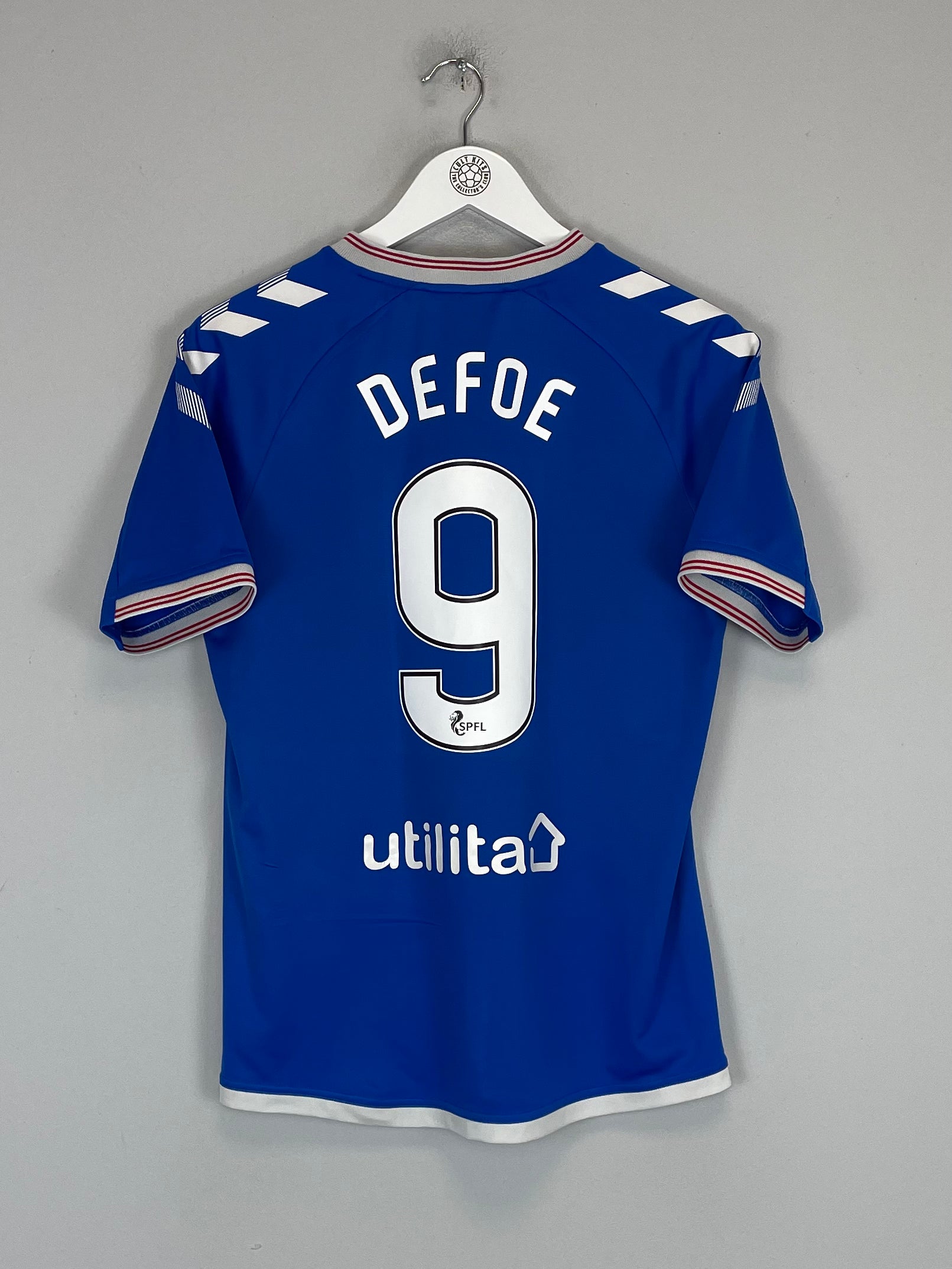Shop 2019/20 RANGERS DEFOE #9 HOME SHIRT (S) HUMMEL, classic football shirts, vintage football shirts & retro soccer jerseys at Cult Kits