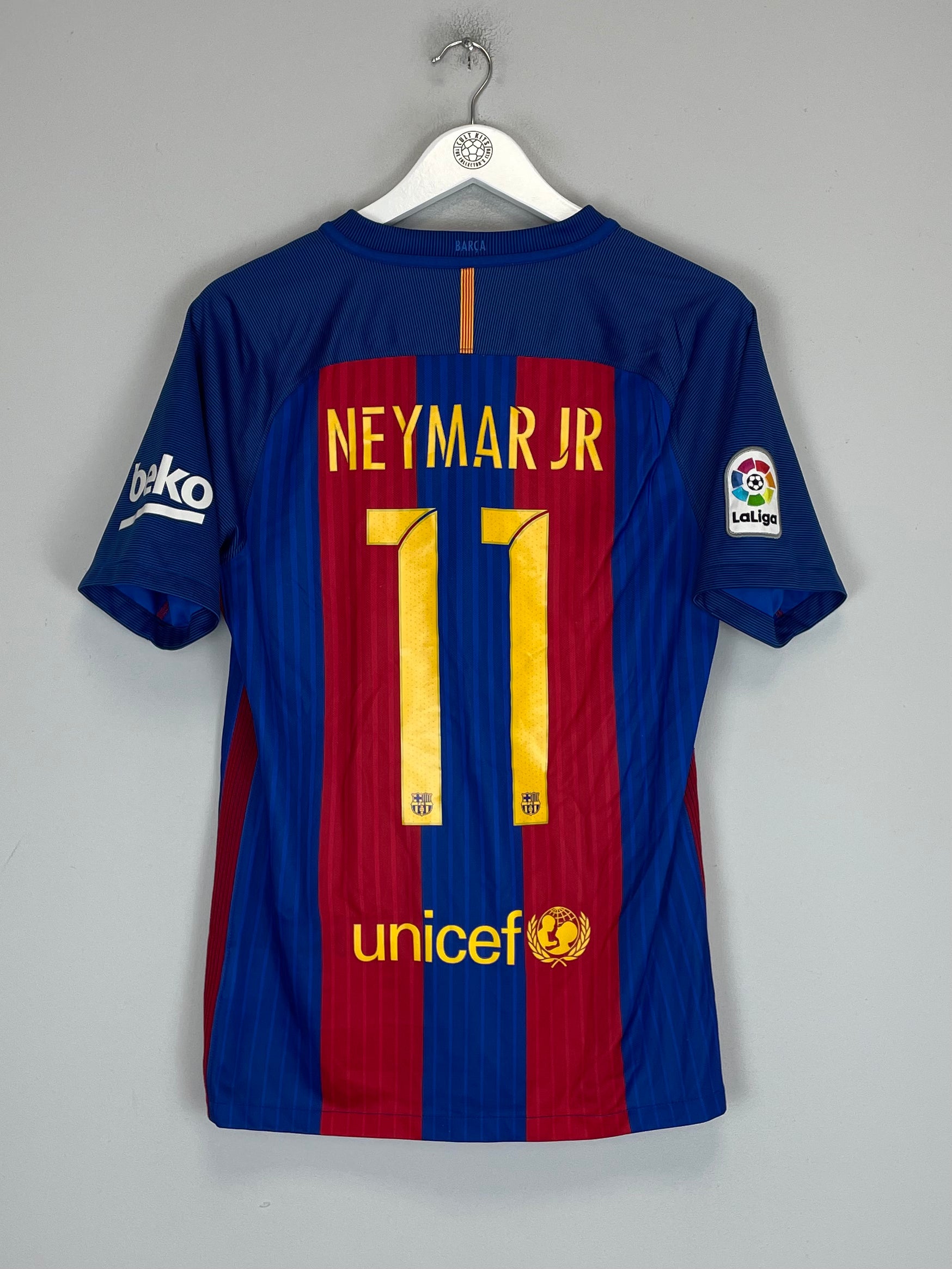 Shop 2016/17 BARCELONA NEYMAR JR #11 HOME SHIRT (S) NIKE, classic football shirts, vintage football shirts & retro soccer jerseys at Cult Kits