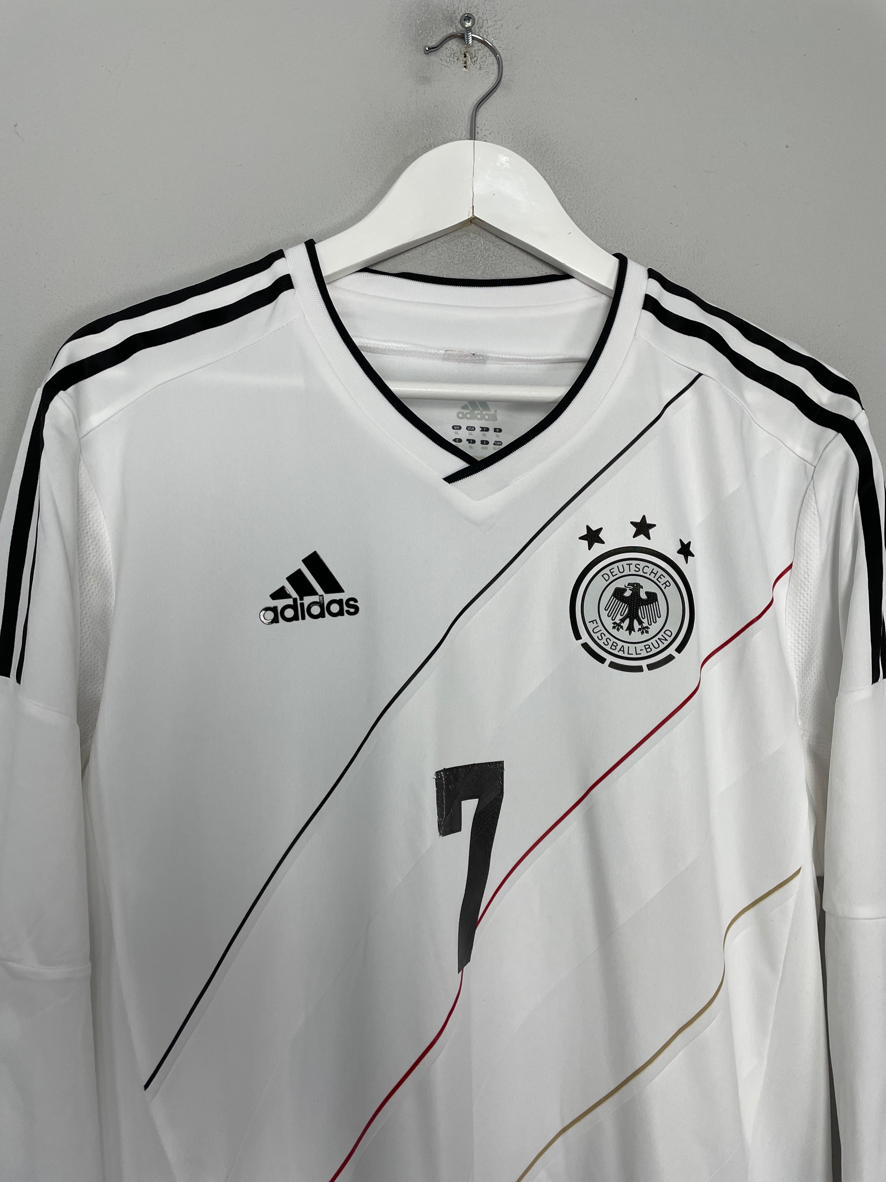 Shop 2012/13 GERMANY SCHWEINSTEIGER #7 *PLAYER ISSUE* L/S HOME SHIRT (XL) ADIDAS, classic football shirts, vintage football shirts & retro soccer jerseys at Cult Kits