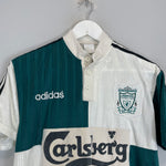 Shop 1995/96 LIVERPOOL AWAY SHIRT (S) ADIDAS, classic football shirts, vintage football shirts & retro soccer jerseys at Cult Kits