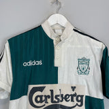 Shop 1995/96 LIVERPOOL AWAY SHIRT (S) ADIDAS, classic football shirts, vintage football shirts & retro soccer jerseys at Cult Kits