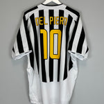 Shop 2003/04 JUVENTUS DEL PIERO #10 HOME SHIRT (XL) NIKE, classic football shirts, vintage football shirts & retro soccer jerseys at Cult Kits