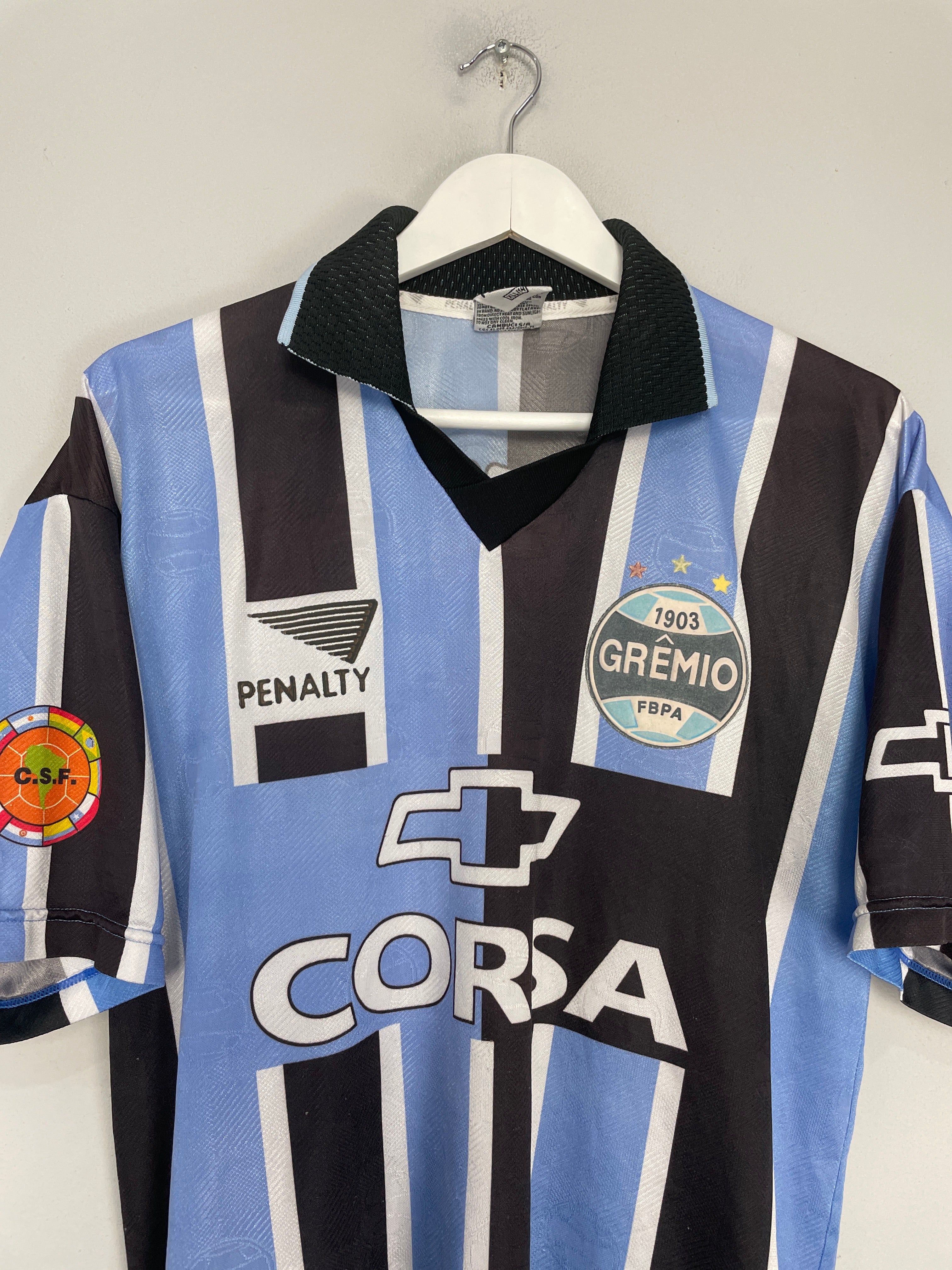 Shop 1998 GREMIO #5 HOME SHIRT (XL) PENALTY, classic football shirts, vintage football shirts & retro soccer jerseys at Cult Kits