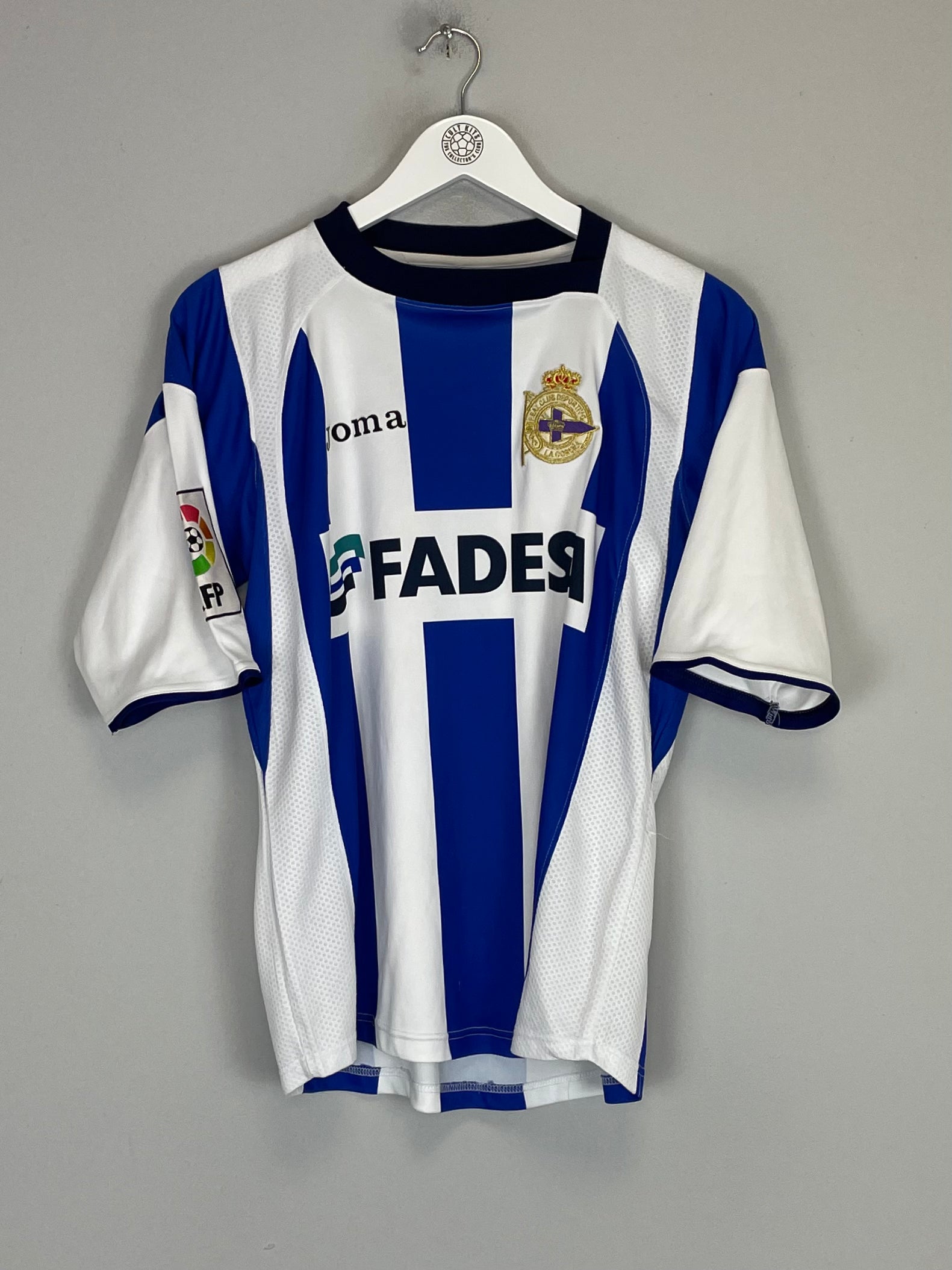 Shop 2004/05 DEPORTIVO #7 HOME SHIRT (S) JOMA, classic football shirts, vintage football shirts & retro soccer jerseys at Cult Kits