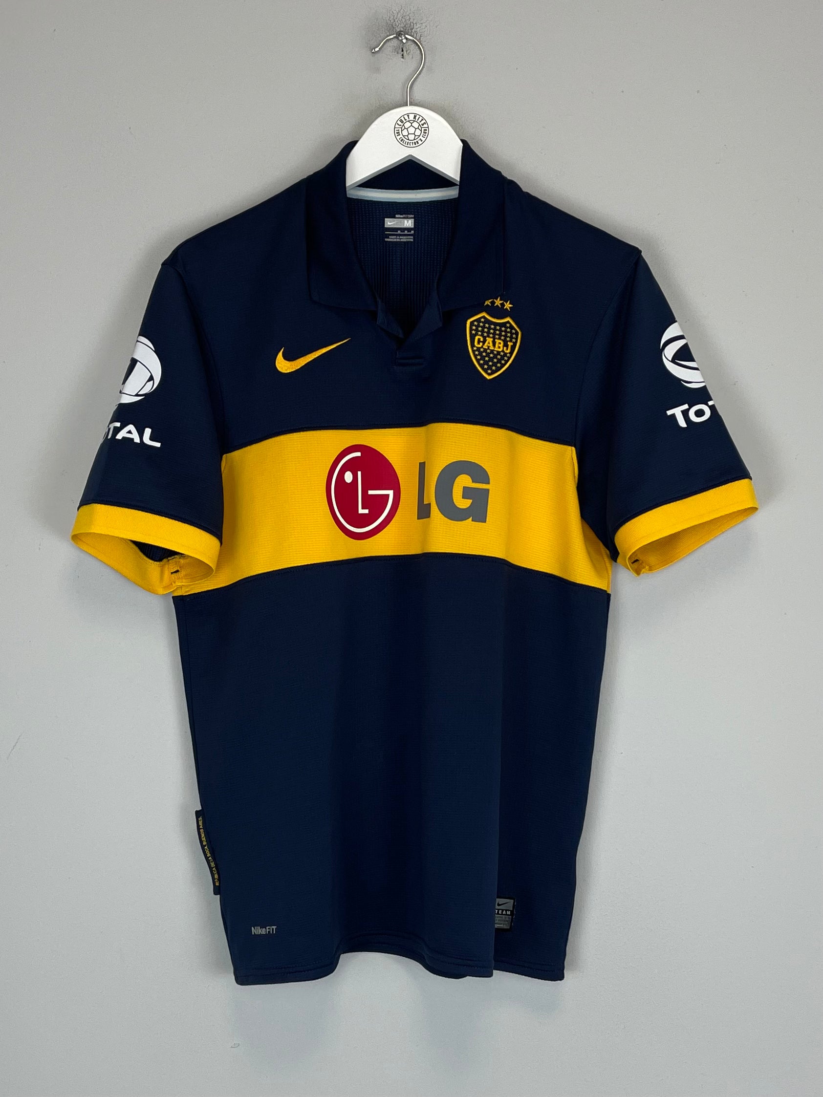 Shop 2009/10 BOCA JUNIORS HOME SHIRT (M) NIKE, classic football shirts, vintage football shirts & retro soccer jerseys at Cult Kits