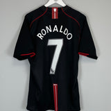 Shop 2007/08 MANCHESTER UNITED RONALDO #7 AWAY SHIRT (XL) NIKE, classic football shirts, vintage football shirts & retro soccer jerseys at Cult Kits