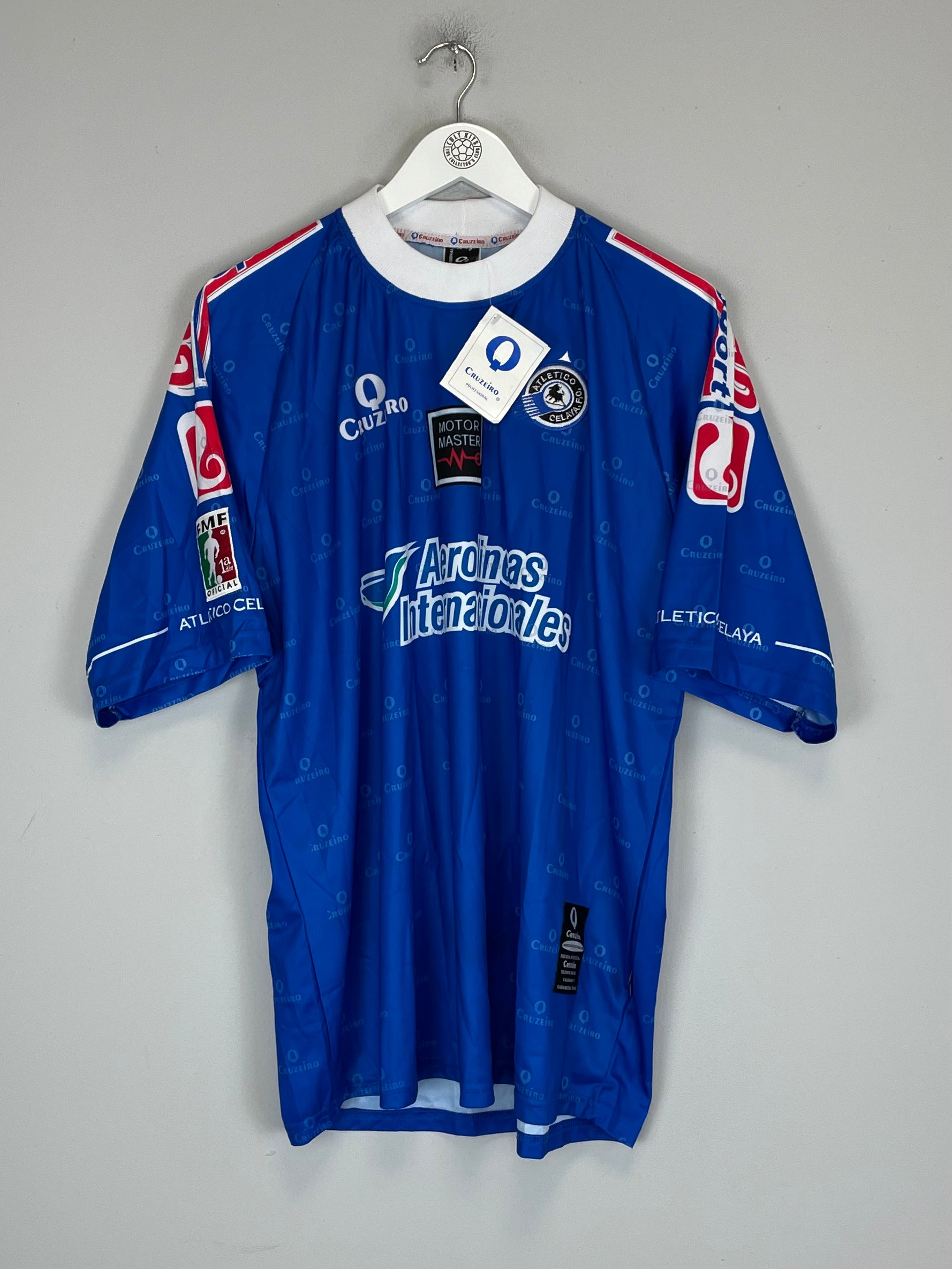 Shop 2002/03 ATLETICO CELAYA *BNWT* TRAINING SHIRT (L) CRUZEIRO, classic football shirts, vintage football shirts & retro soccer jerseys at Cult Kits