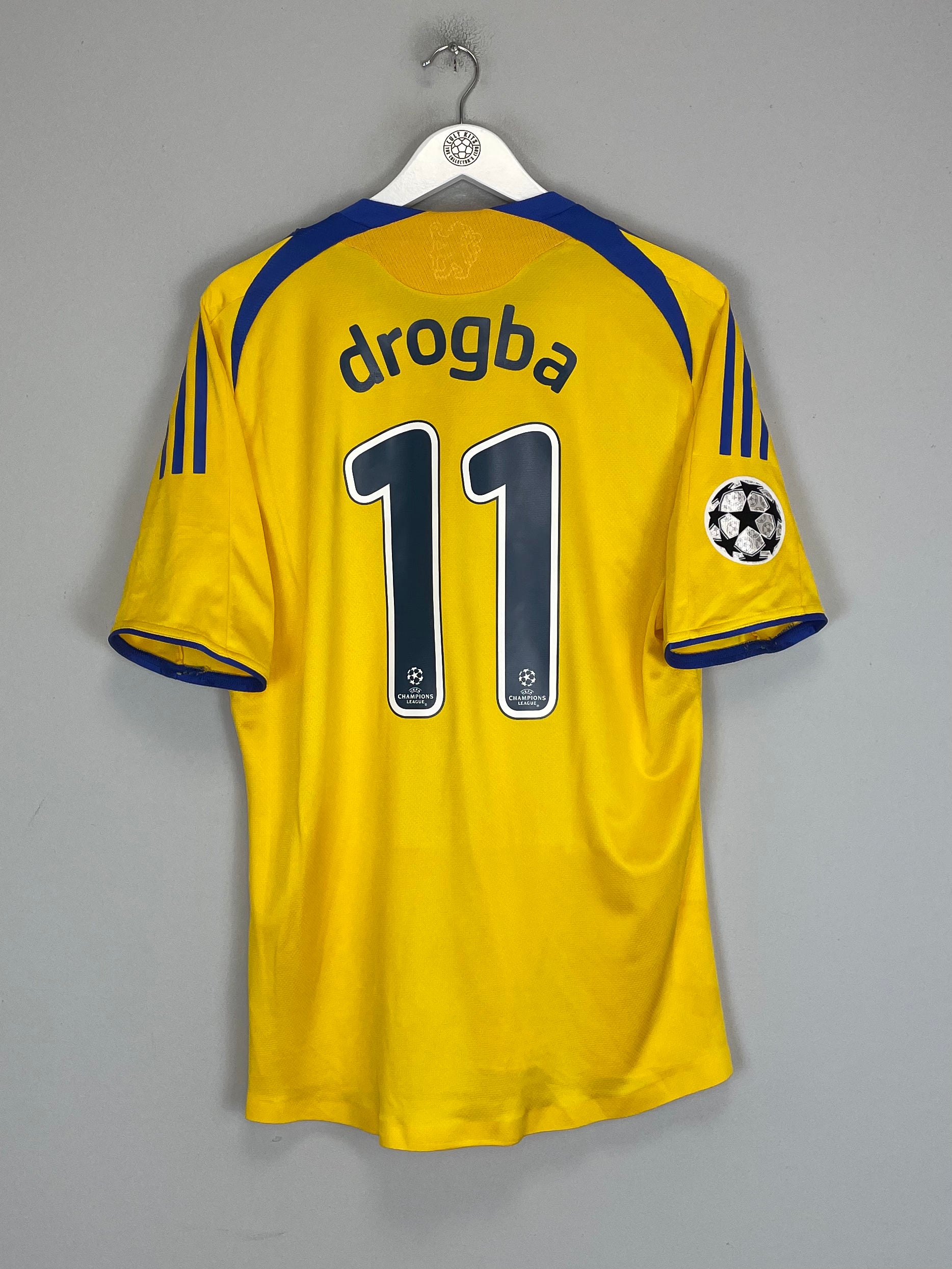 Shop 2008/09 CHELSEA DROGBA #11 C/L *PLAYER ISSUE* THIRD SHIRT (L) ADIDAS, classic football shirts, vintage football shirts & retro soccer jerseys at Cult Kits