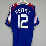 Shop 2007/08 FRANCE HENRY #12 HOME SHIRT (L) ADIDAS, classic football shirts, vintage football shirts & retro soccer jerseys at Cult Kits