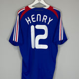 Shop 2007/08 FRANCE HENRY #12 HOME SHIRT (L) ADIDAS, classic football shirts, vintage football shirts & retro soccer jerseys at Cult Kits