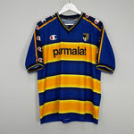 Shop 2002/03 PARMA NAKATA #10 HOME SHIRT (M) CHAMPION, classic football shirts, vintage football shirts & retro soccer jerseys at Cult Kits