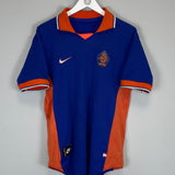 Shop 1997/98 NETHERLANDS AWAY SHIRT (M) NIKE, classic football shirts, vintage football shirts & retro soccer jerseys at Cult Kits