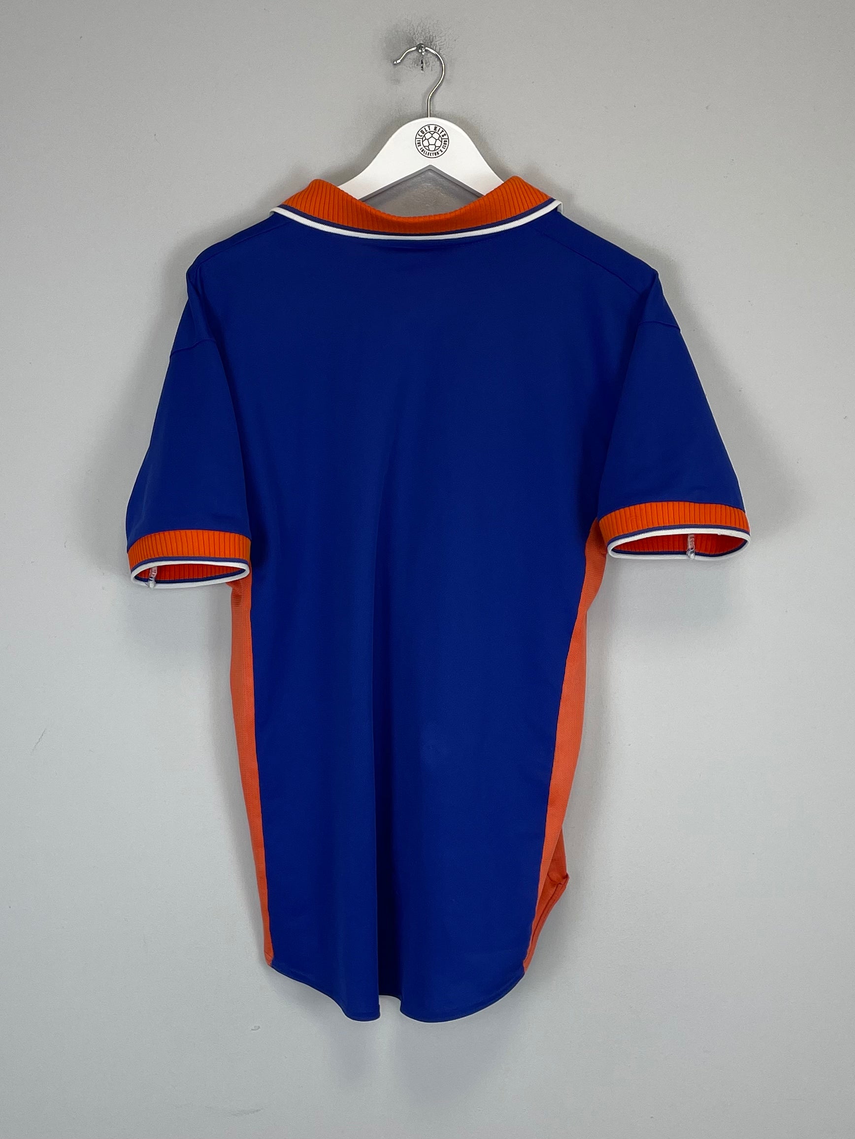 Shop 1997/98 NETHERLANDS AWAY SHIRT (M) NIKE, classic football shirts, vintage football shirts & retro soccer jerseys at Cult Kits