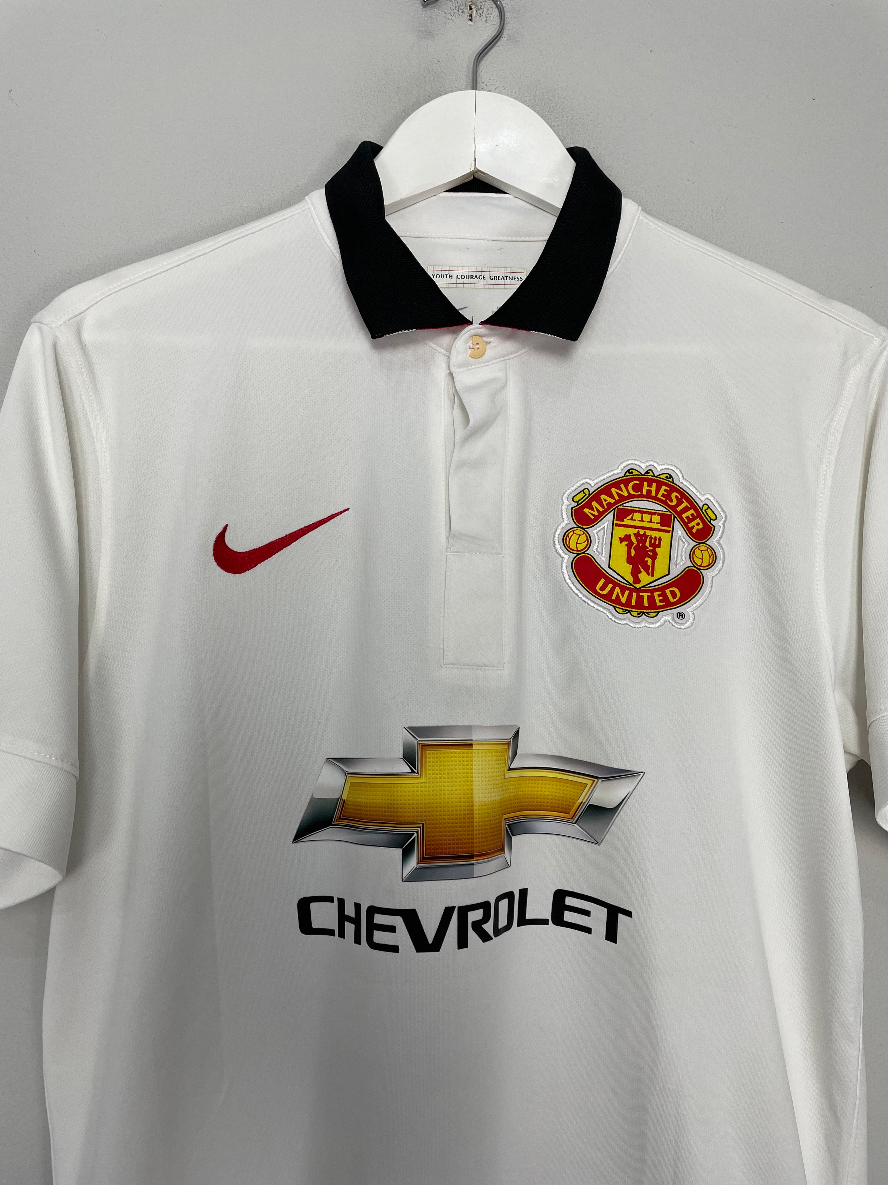 Shop 2014/15 MANCHESTER UNITED ROONEY #10 AWAY SHIRT (M) NIKE, classic football shirts, vintage football shirts & retro soccer jerseys at Cult Kits