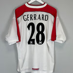 Shop 1998/00 LIVERPOOL GERRARD #28 AWAY SHIRT (L) REEBOK, classic football shirts, vintage football shirts & retro soccer jerseys at Cult Kits