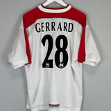 Shop 1998/00 LIVERPOOL GERRARD #28 AWAY SHIRT (L) REEBOK, classic football shirts, vintage football shirts & retro soccer jerseys at Cult Kits