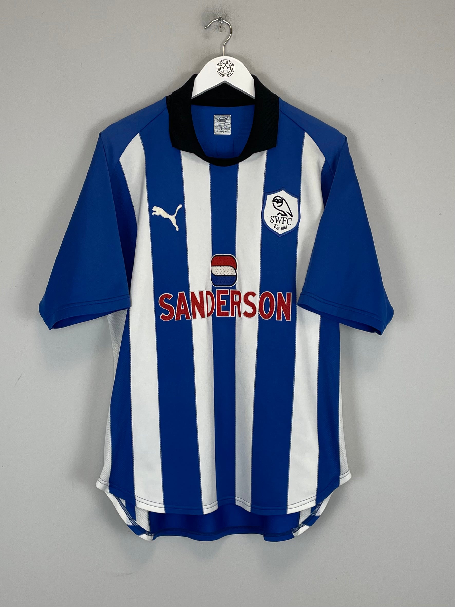 Shop 1999/00 SHEFFIELD WEDNESDAY CARBONE #8 HOME SHIRT (L) PUMA, classic football shirts, vintage football shirts & retro soccer jerseys at Cult Kits