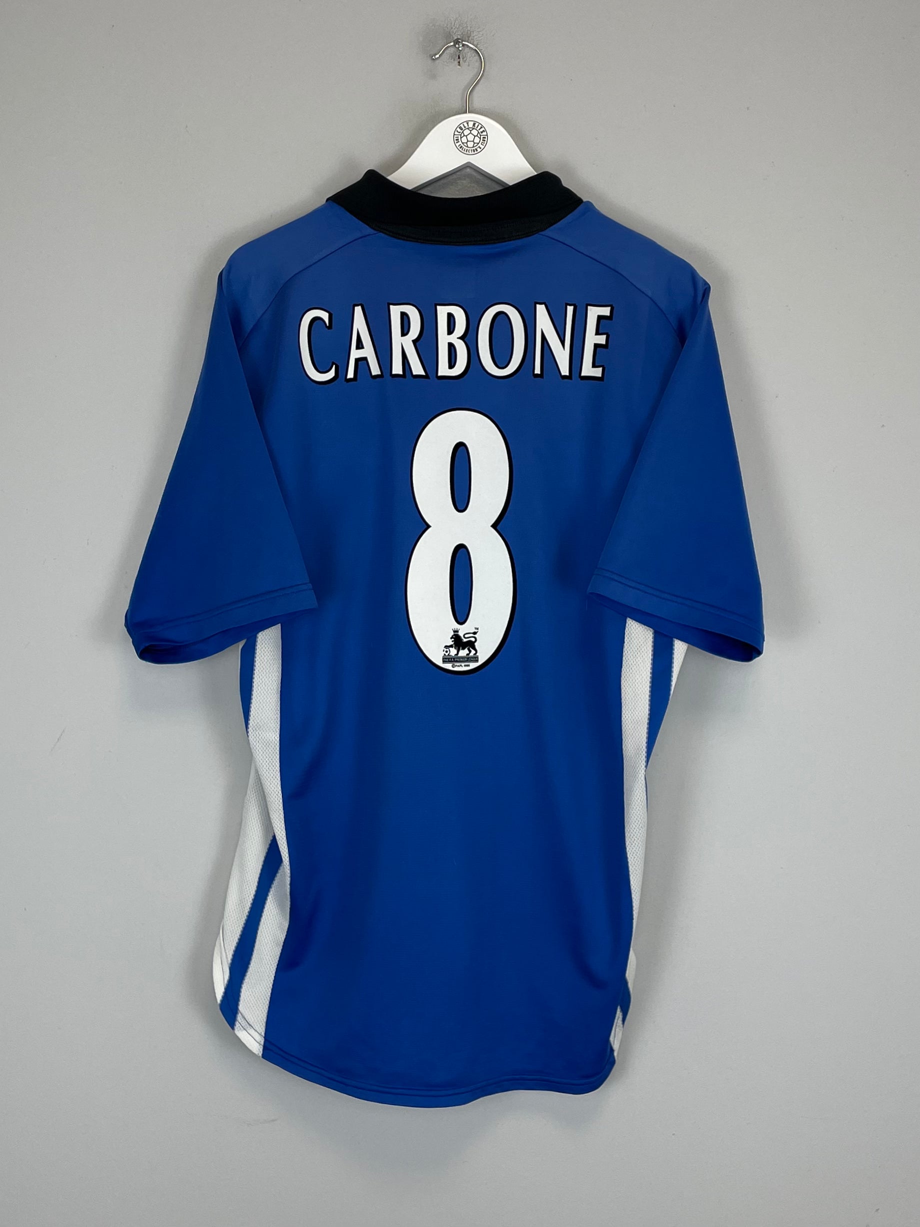 Shop 1999/00 SHEFFIELD WEDNESDAY CARBONE #8 HOME SHIRT (L) PUMA, classic football shirts, vintage football shirts & retro soccer jerseys at Cult Kits