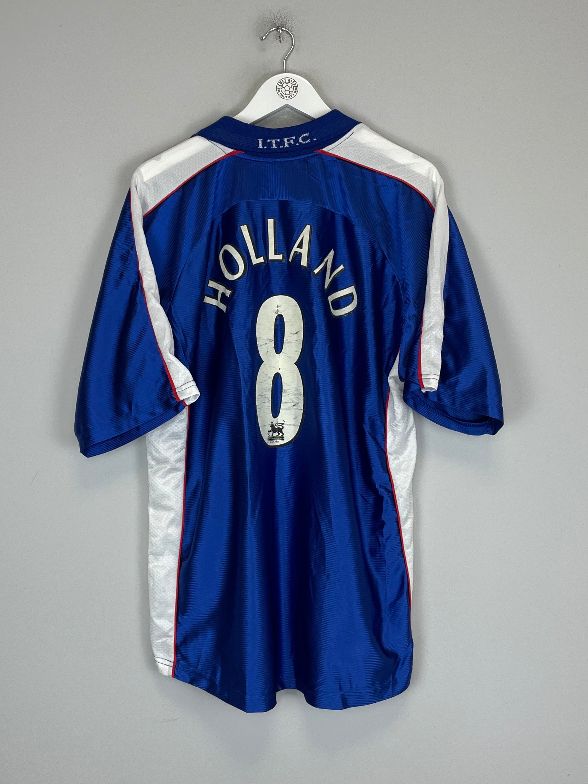 Shop 1999/01 IPSWICH TOWN HOLLAND #8 HOME SHIRT (XL) PUNCH, classic football shirts, vintage football shirts & retro soccer jerseys at Cult Kits