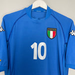 Shop 2002 ITALY DEL PIERO #10 HOME SHIRT (L) KAPPA, classic football shirts, vintage football shirts & retro soccer jerseys at Cult Kits