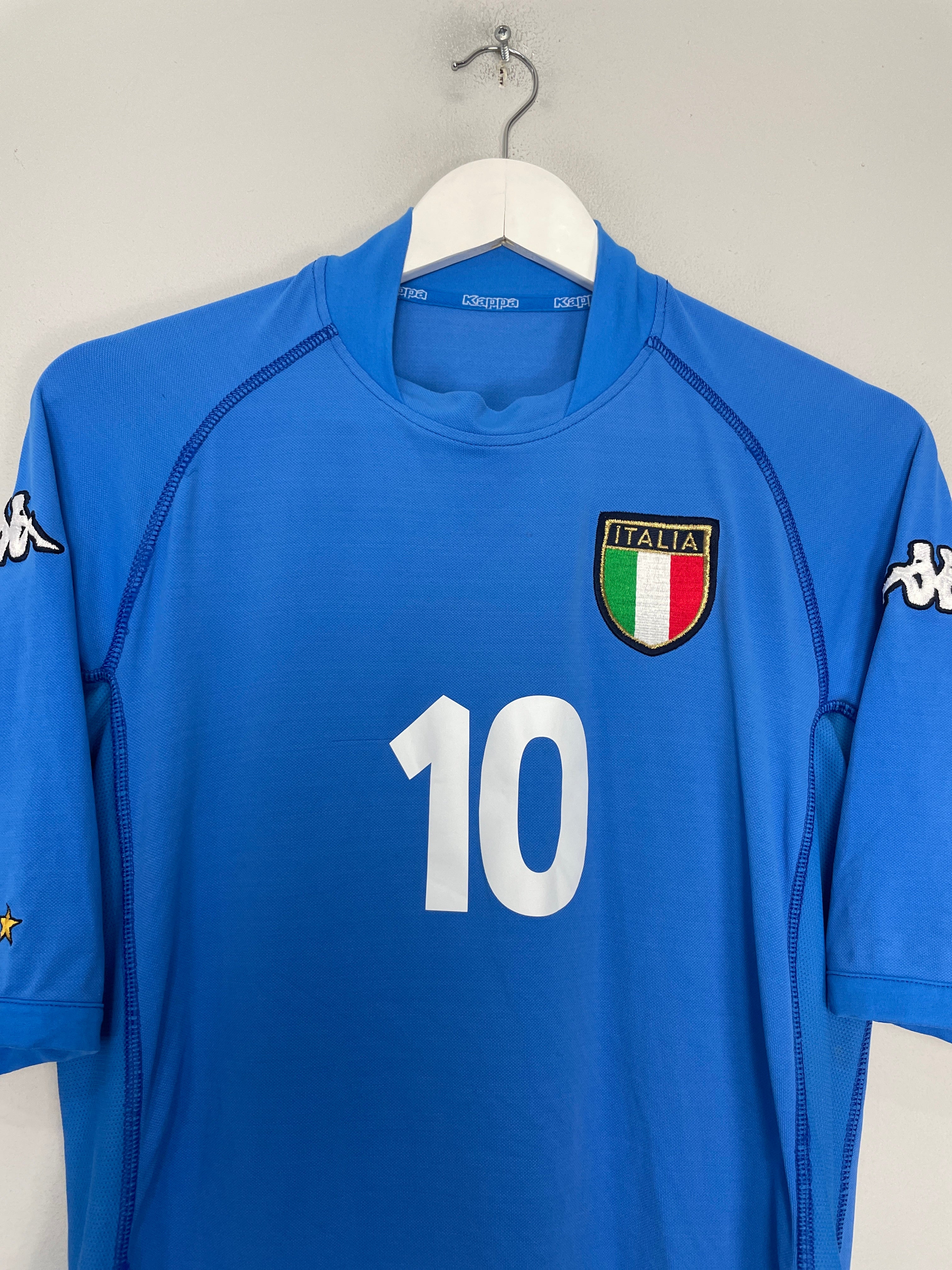 Shop 2002 ITALY DEL PIERO #10 HOME SHIRT (L) KAPPA, classic football shirts, vintage football shirts & retro soccer jerseys at Cult Kits