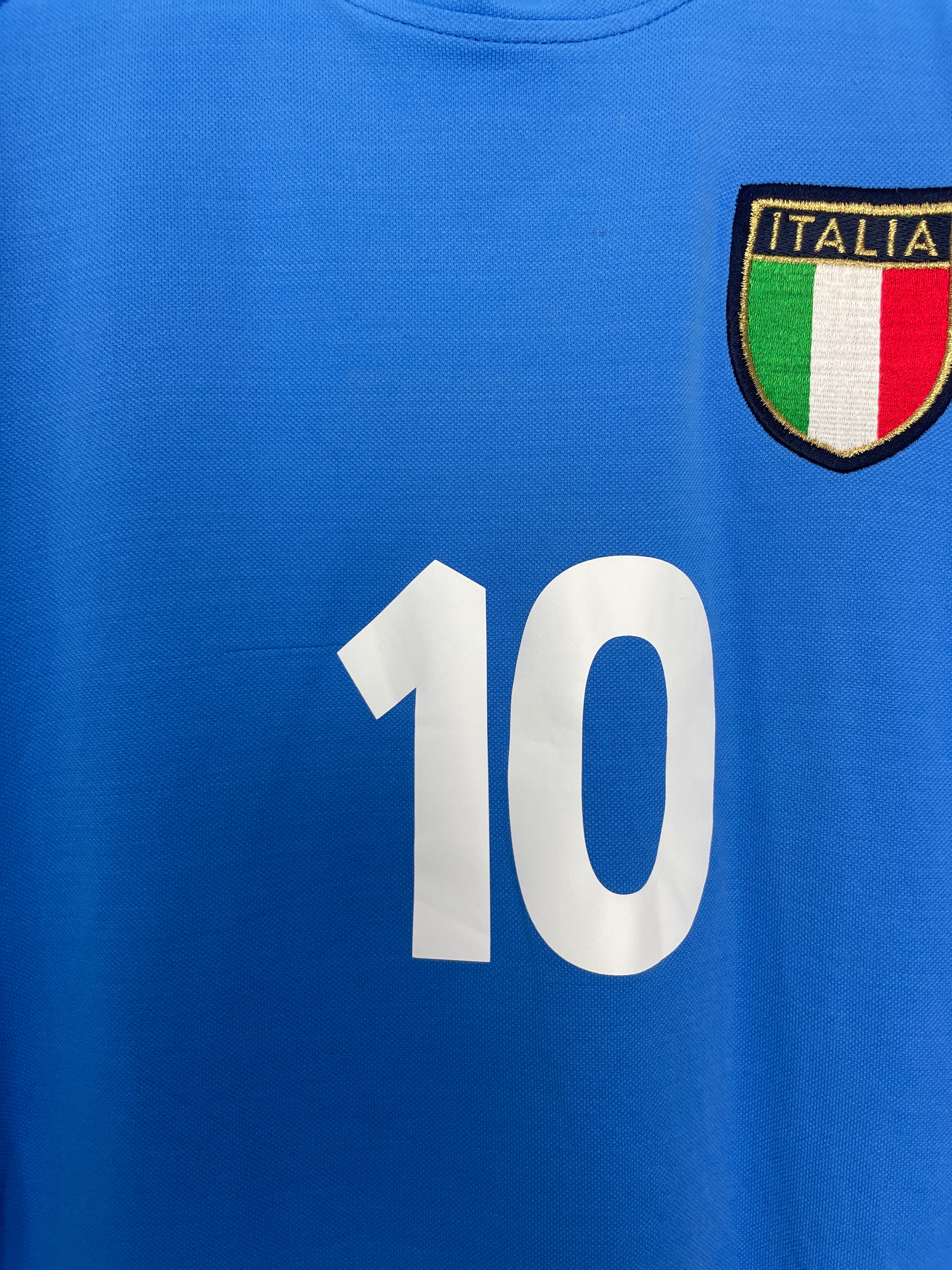 Shop 2002 ITALY DEL PIERO #10 HOME SHIRT (L) KAPPA, classic football shirts, vintage football shirts & retro soccer jerseys at Cult Kits