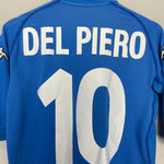 Shop 2002 ITALY DEL PIERO #10 HOME SHIRT (L) KAPPA, classic football shirts, vintage football shirts & retro soccer jerseys at Cult Kits
