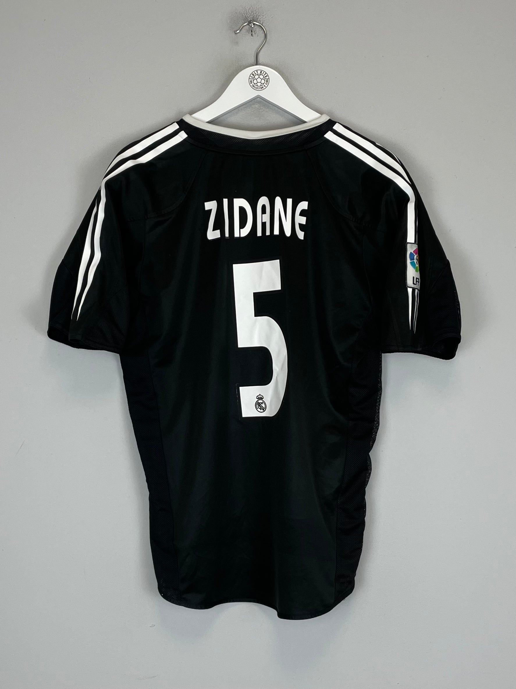 Shop 2004/05 REAL MADRID ZIDANE #5 AWAY SHIRT (M) ADIDAS, classic football shirts, vintage football shirts & retro soccer jerseys at Cult Kits