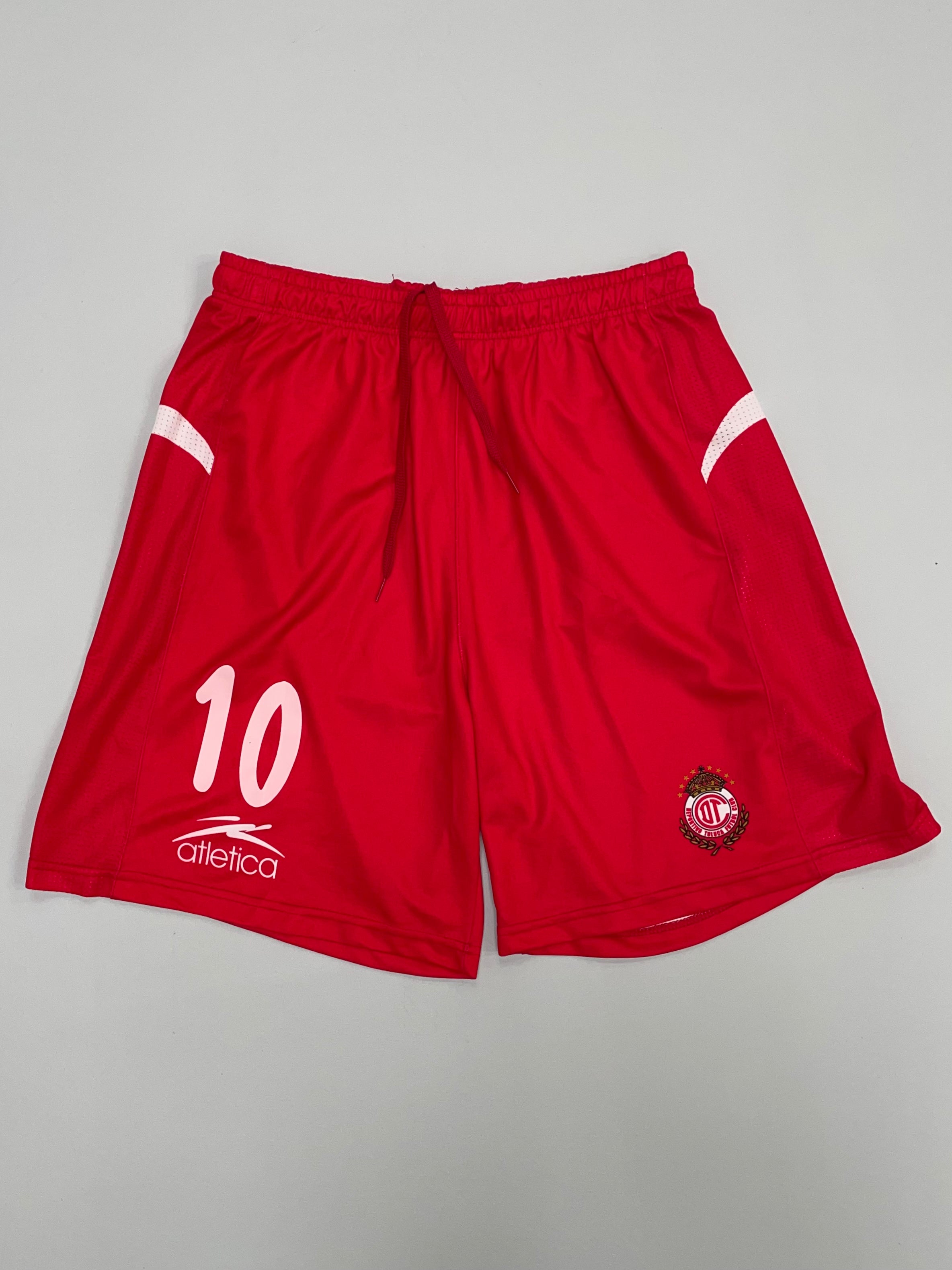 Shop 2004/05 DEPORTIVO TOLUCA #10 HOME SHORTS (XL) ATLETICA, classic football shirts, vintage football shirts & retro soccer jerseys at Cult Kits
