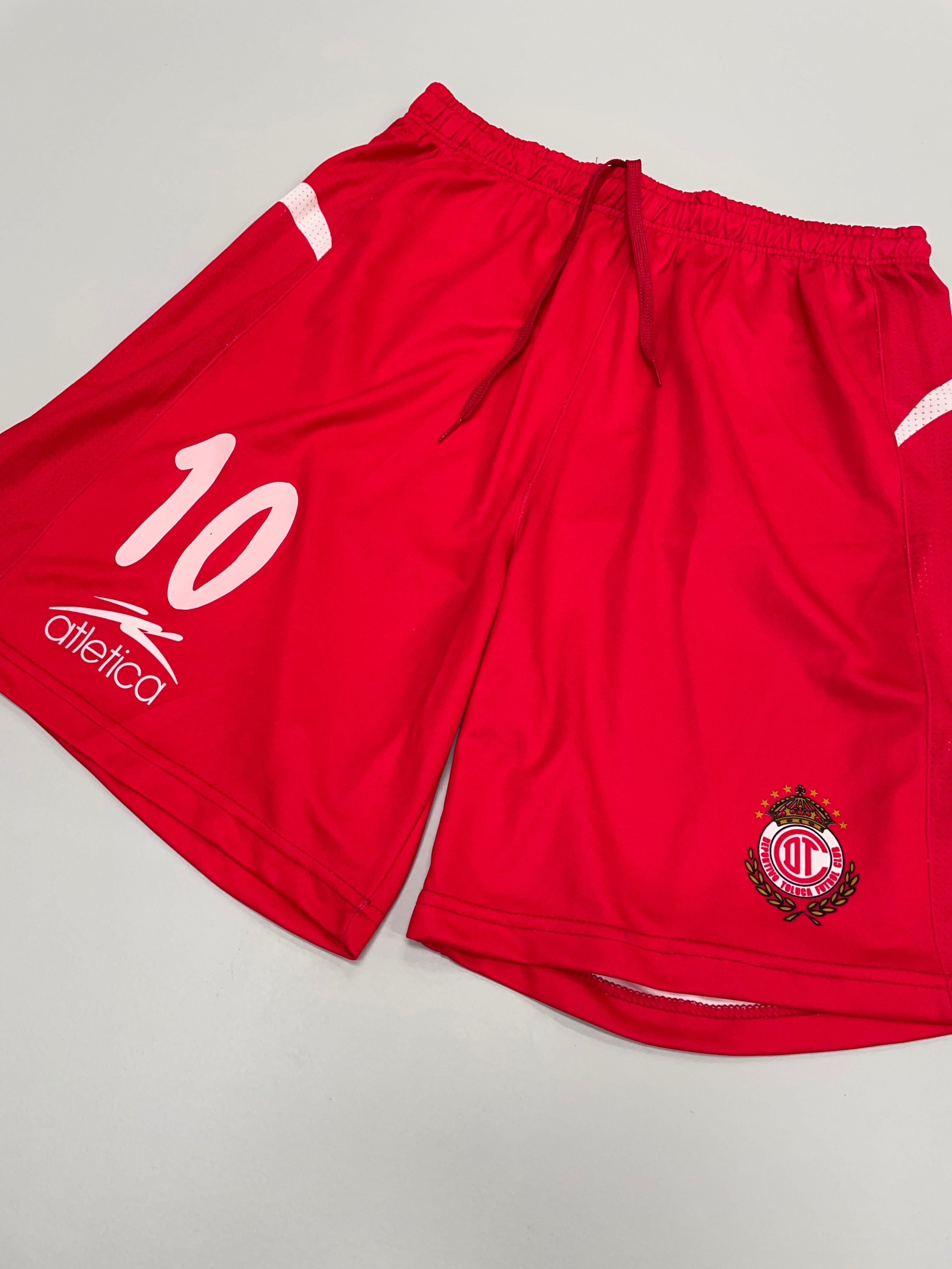 Shop 2004/05 DEPORTIVO TOLUCA #10 HOME SHORTS (XL) ATLETICA, classic football shirts, vintage football shirts & retro soccer jerseys at Cult Kits