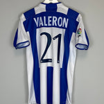 Shop 2003/04 DEPORTIVO LA CORUNA VALERON #21 HOME SHIRT (S) JOMA, classic football shirts, vintage football shirts & retro soccer jerseys at Cult Kits
