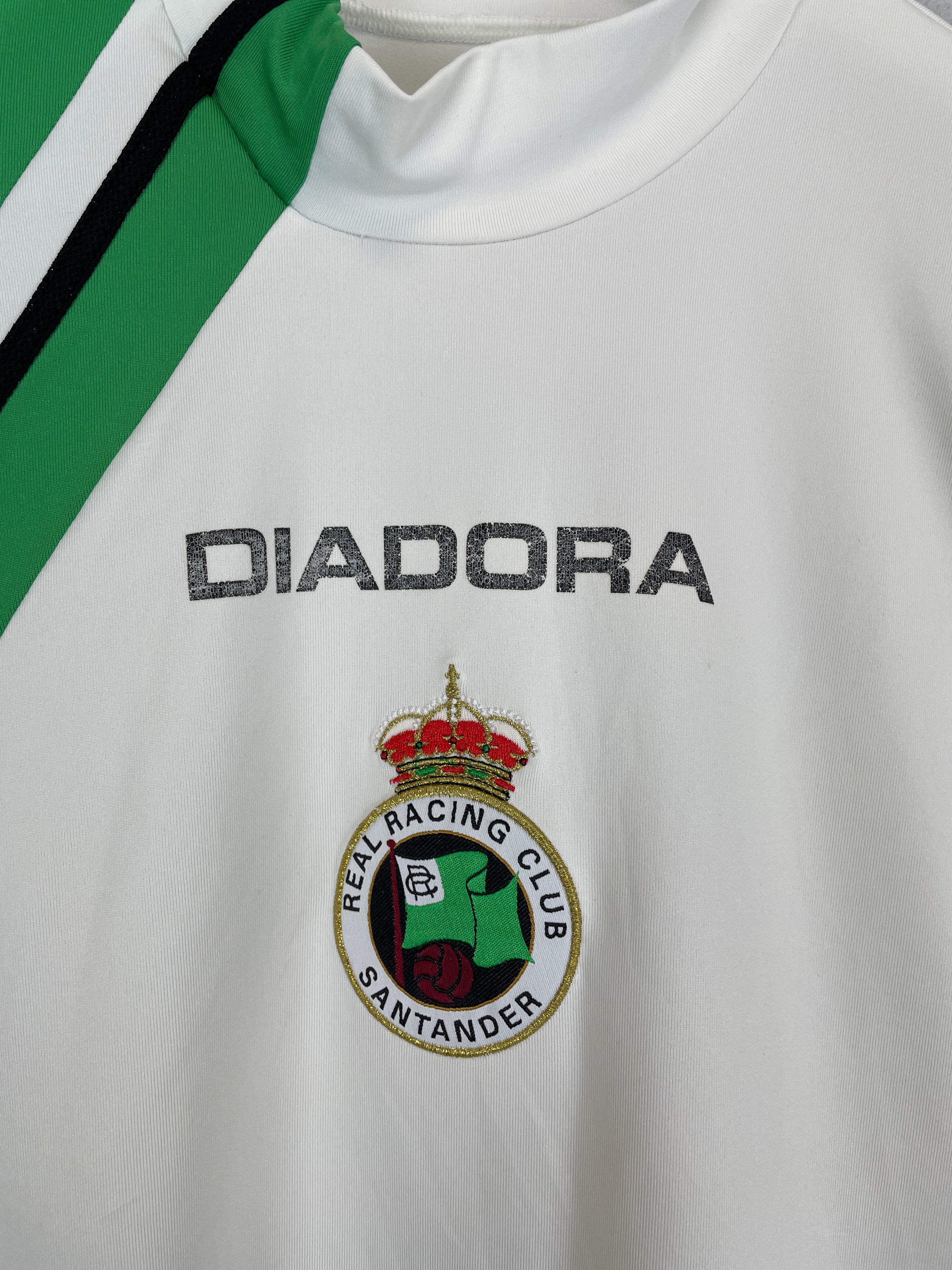 Shop 2005/06 RACING SANTANDER HOME SHIRT (S) DIADORA, classic football shirts, vintage football shirts & retro soccer jerseys at Cult Kits