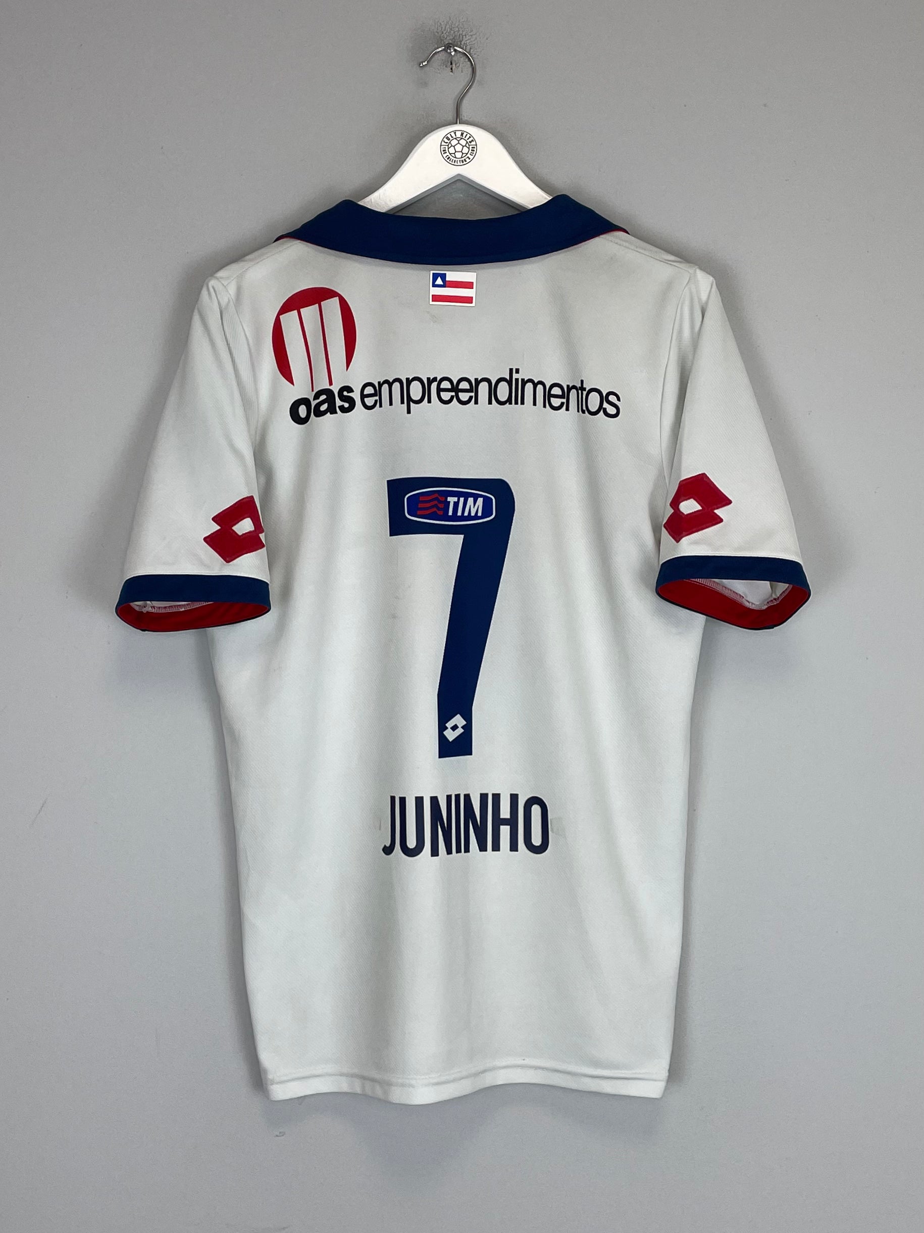 Shop 2011 CLUBE BAHIA JUNINHO #7 HOME SHIRT (M) LOTTO, classic football shirts, vintage football shirts & retro soccer jerseys at Cult Kits