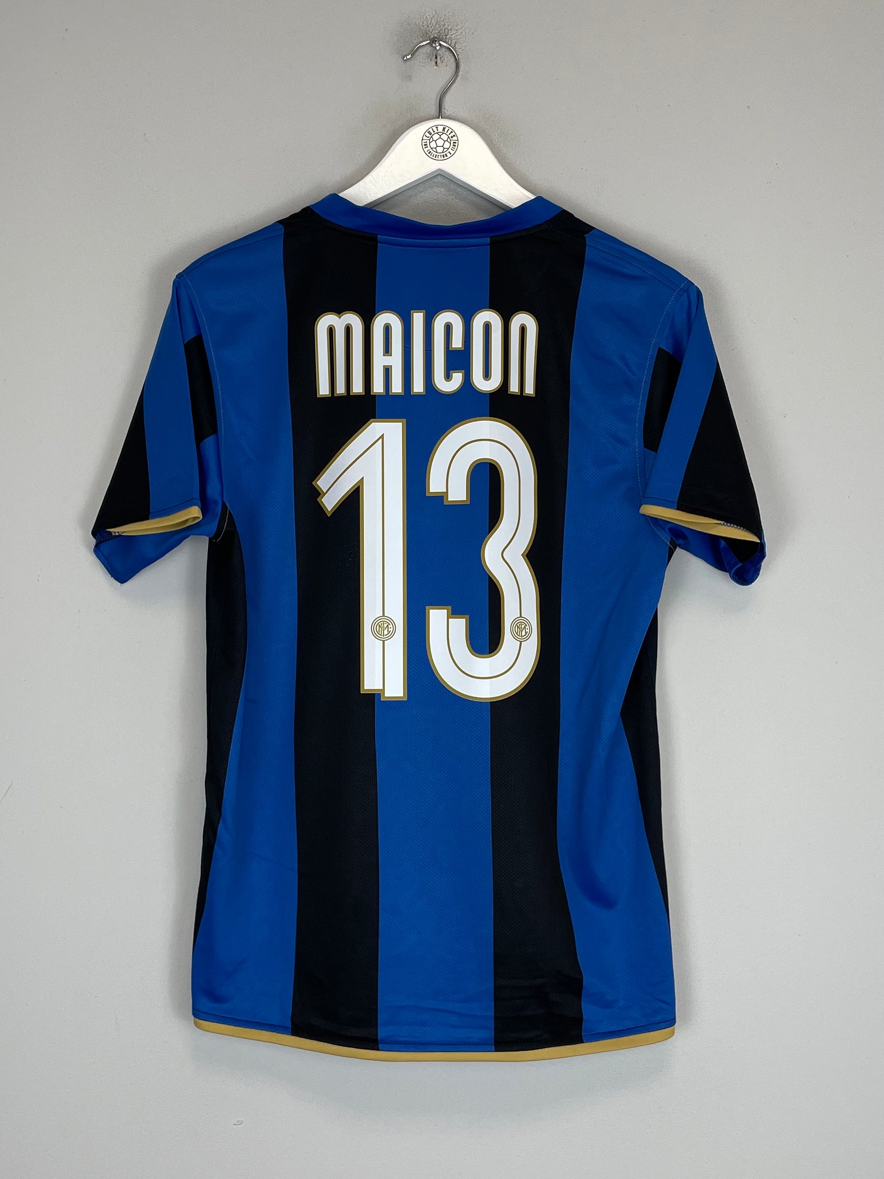 Shop 2008/09 INTER MILAN MAICON #13 HOME SHIRT (S) NIKE, classic football shirts, vintage football shirts & retro soccer jerseys at Cult Kits