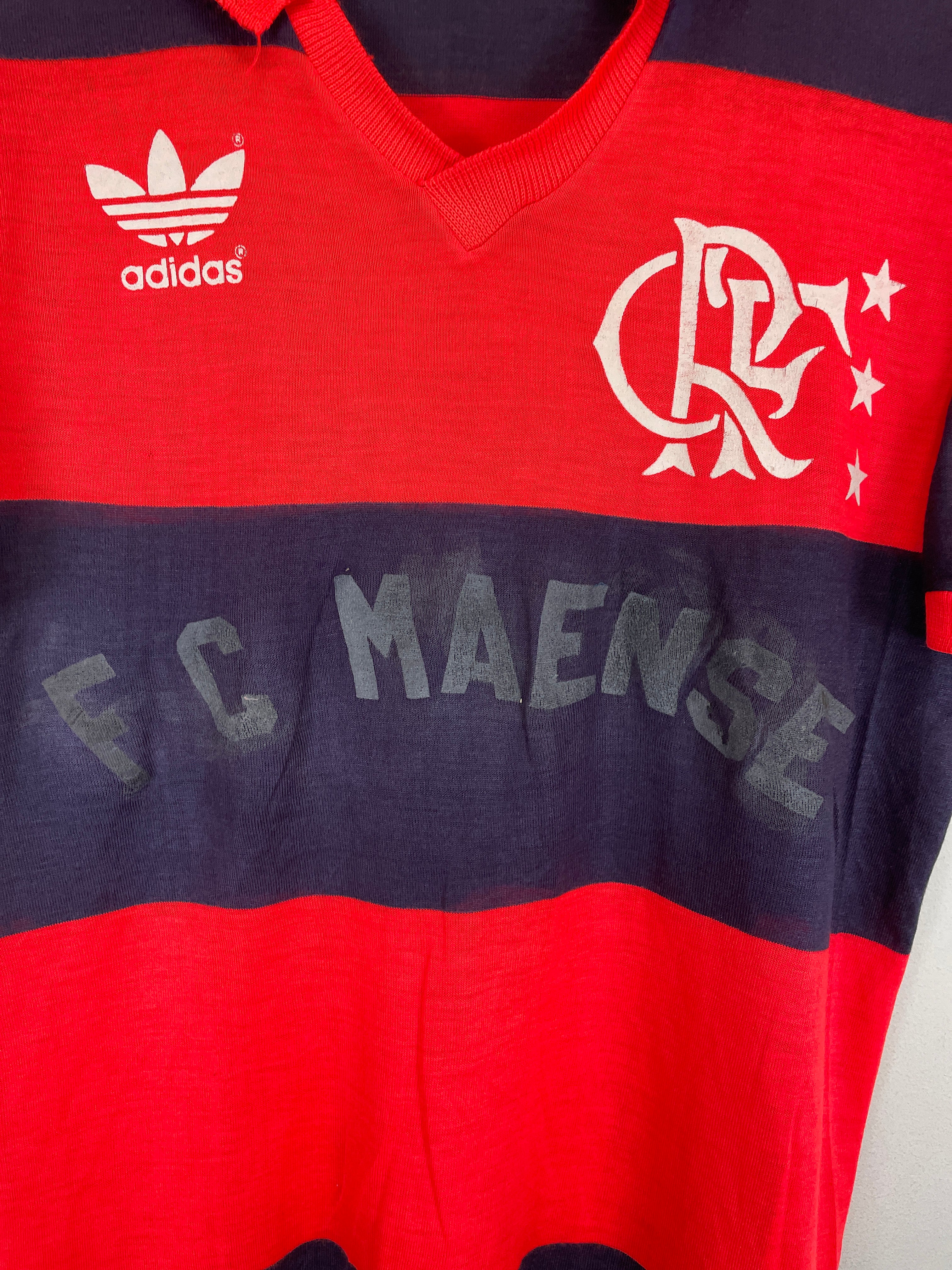 Shop 1985/86 FLAMENGO HOME SHIRT (M) ADIDAS, classic football shirts, vintage football shirts & retro soccer jerseys at Cult Kits