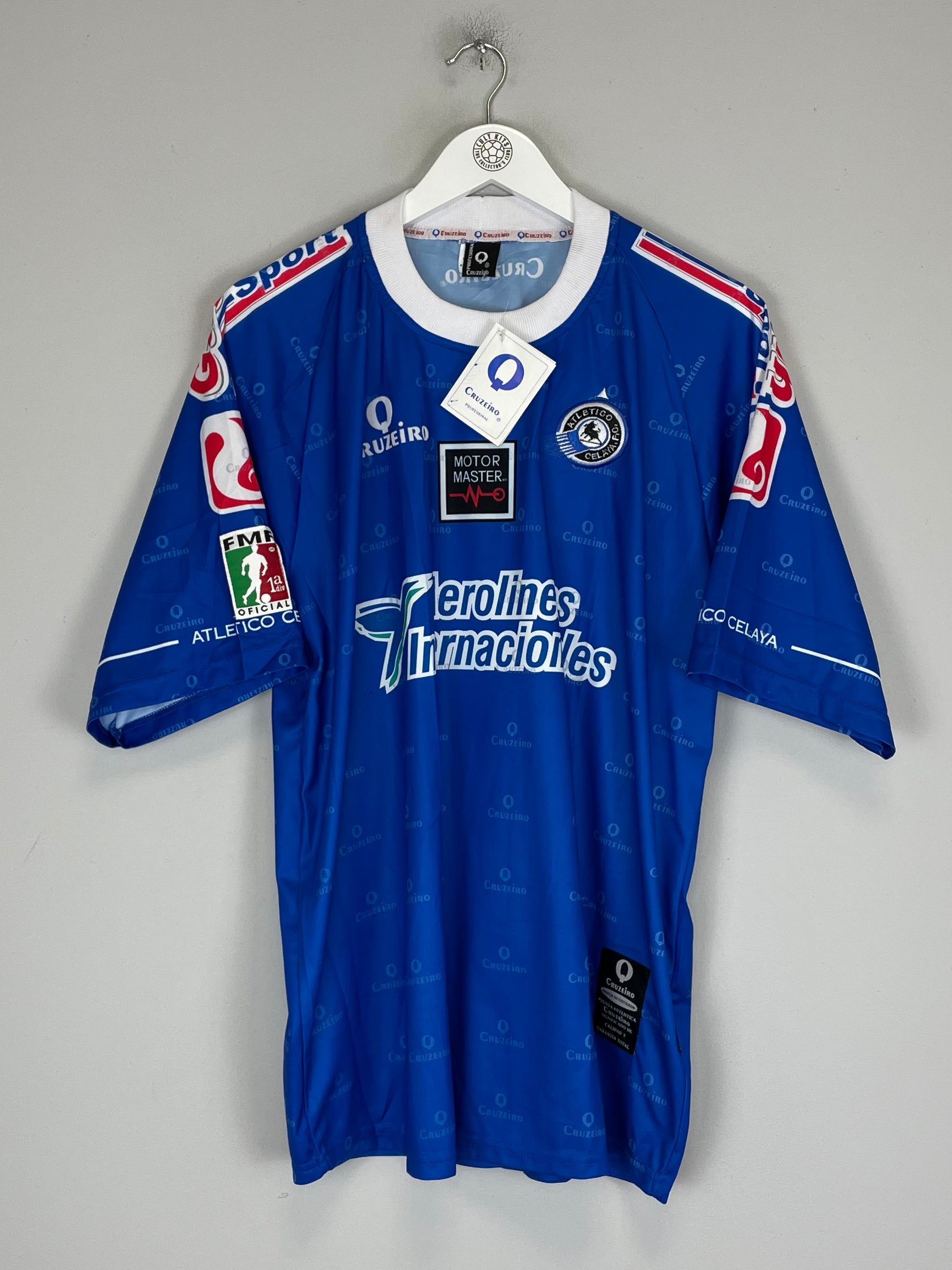 Shop 2002/03 ATLETICO CELAYA *BNWT* TRAINING SHIRT (XL) CRUZEIRO, classic football shirts, vintage football shirts & retro soccer jerseys at Cult Kits