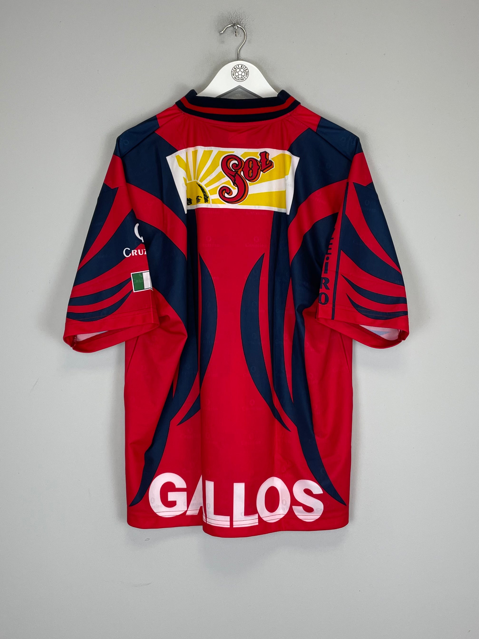 Shop 1997/98 GALLOS DE AGUASCALIENTES *BNWT* AWAY SHIRT (L) CRUZEIRO, classic football shirts, vintage football shirts & retro soccer jerseys at Cult Kits
