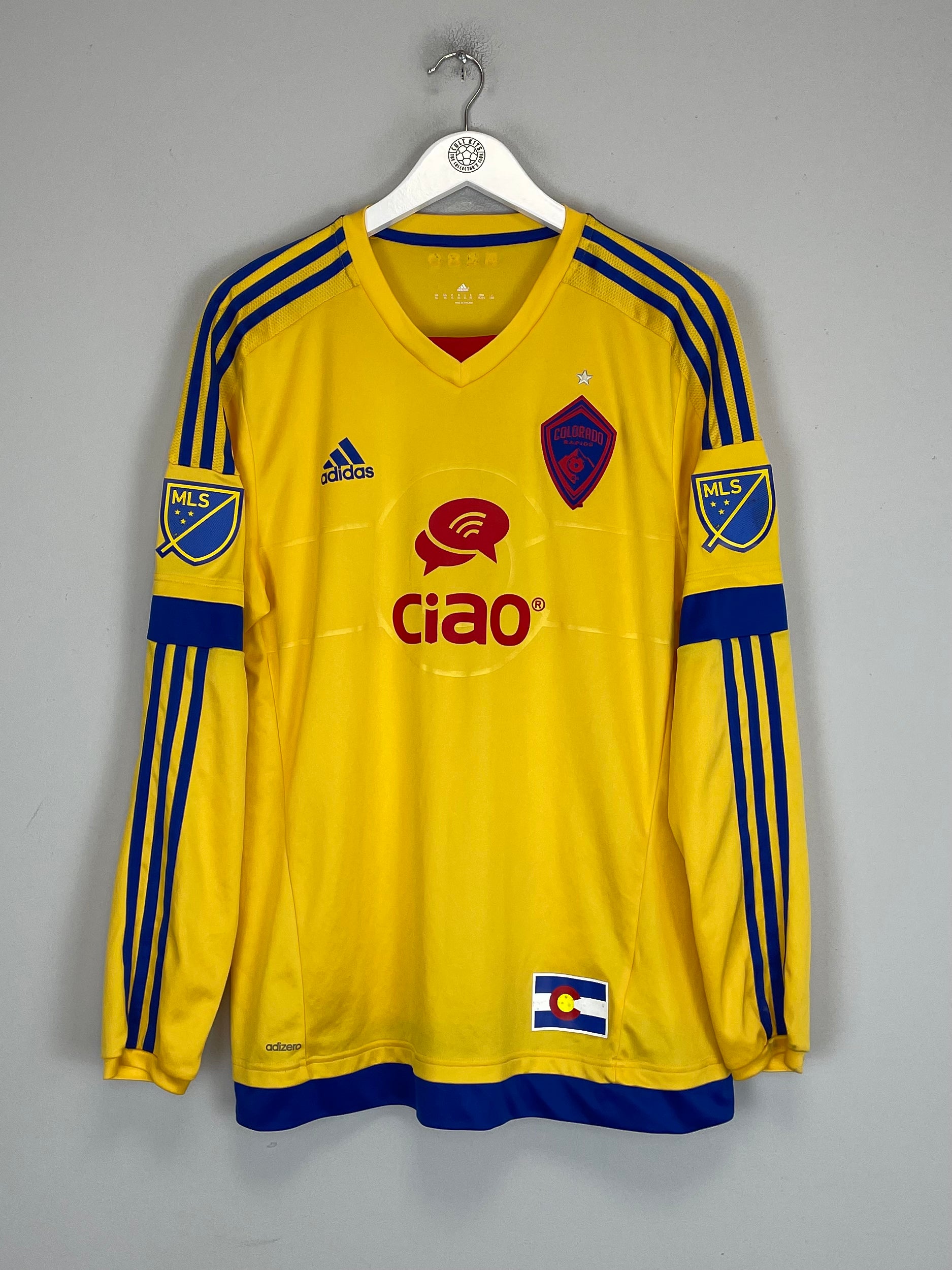 Shop 2016/17 COLORADO RAPIDS #18 *PLAYER ISSUE* L/S AWAY SHIRT (XL) ADIDAS, classic football shirts, vintage football shirts & retro soccer jerseys at Cult Kits