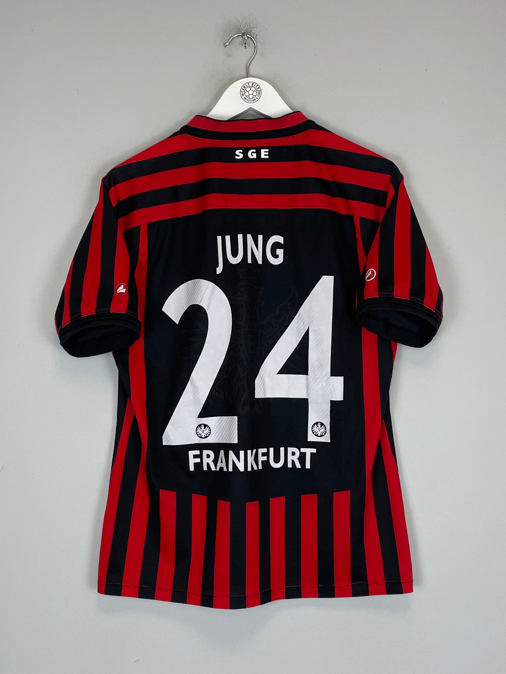 Shop 2012/13 EINTRACHT FRANKFURT HOME JUNG #24 HOME SHIRT (S) JAKO, classic football shirts, vintage football shirts & retro soccer jerseys at Cult Kits