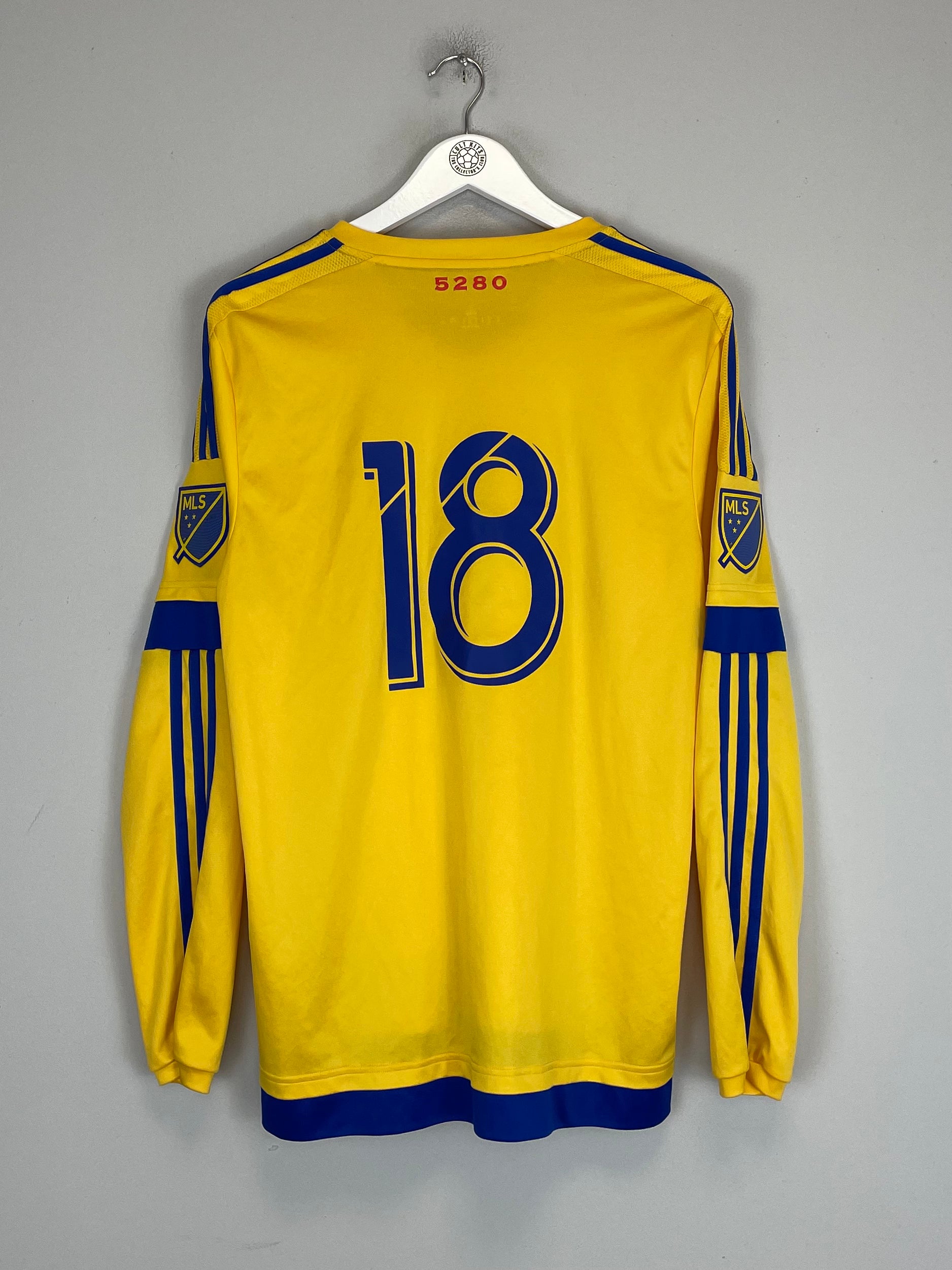 Shop 2016/17 COLORADO RAPIDS #18 *PLAYER ISSUE* L/S AWAY SHIRT (XL) ADIDAS, classic football shirts, vintage football shirts & retro soccer jerseys at Cult Kits