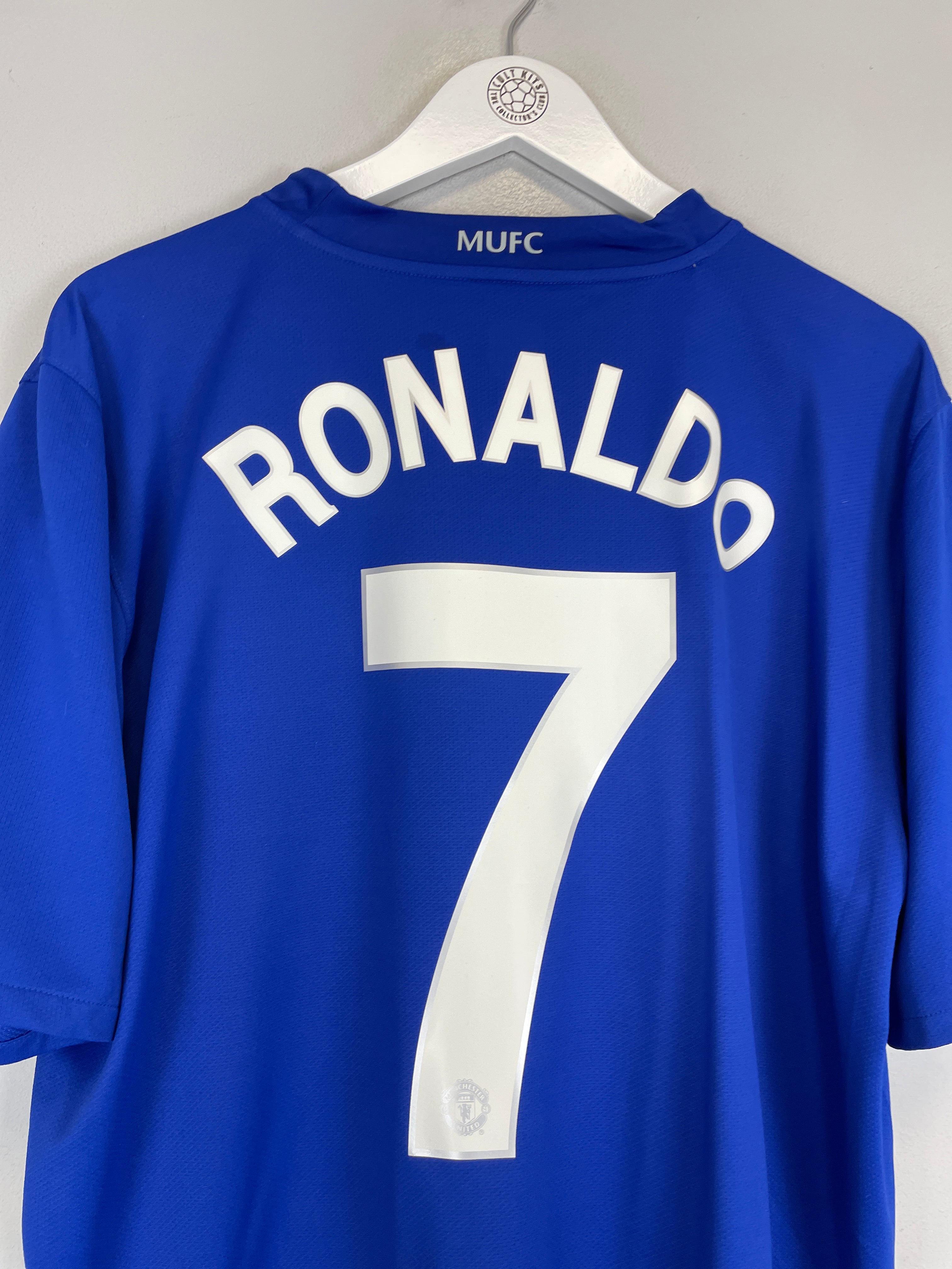Shop 2008/09 MANCHESTER UNITED RONALDO #7 THIRD SHIRT (XL) NIKE, classic football shirts, vintage football shirts & retro soccer jerseys at Cult Kits
