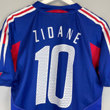 Shop 2004/06 FRANCE ZIDANE #10 HOME SHIRT (M) ADIDAS, classic football shirts, vintage football shirts & retro soccer jerseys at Cult Kits