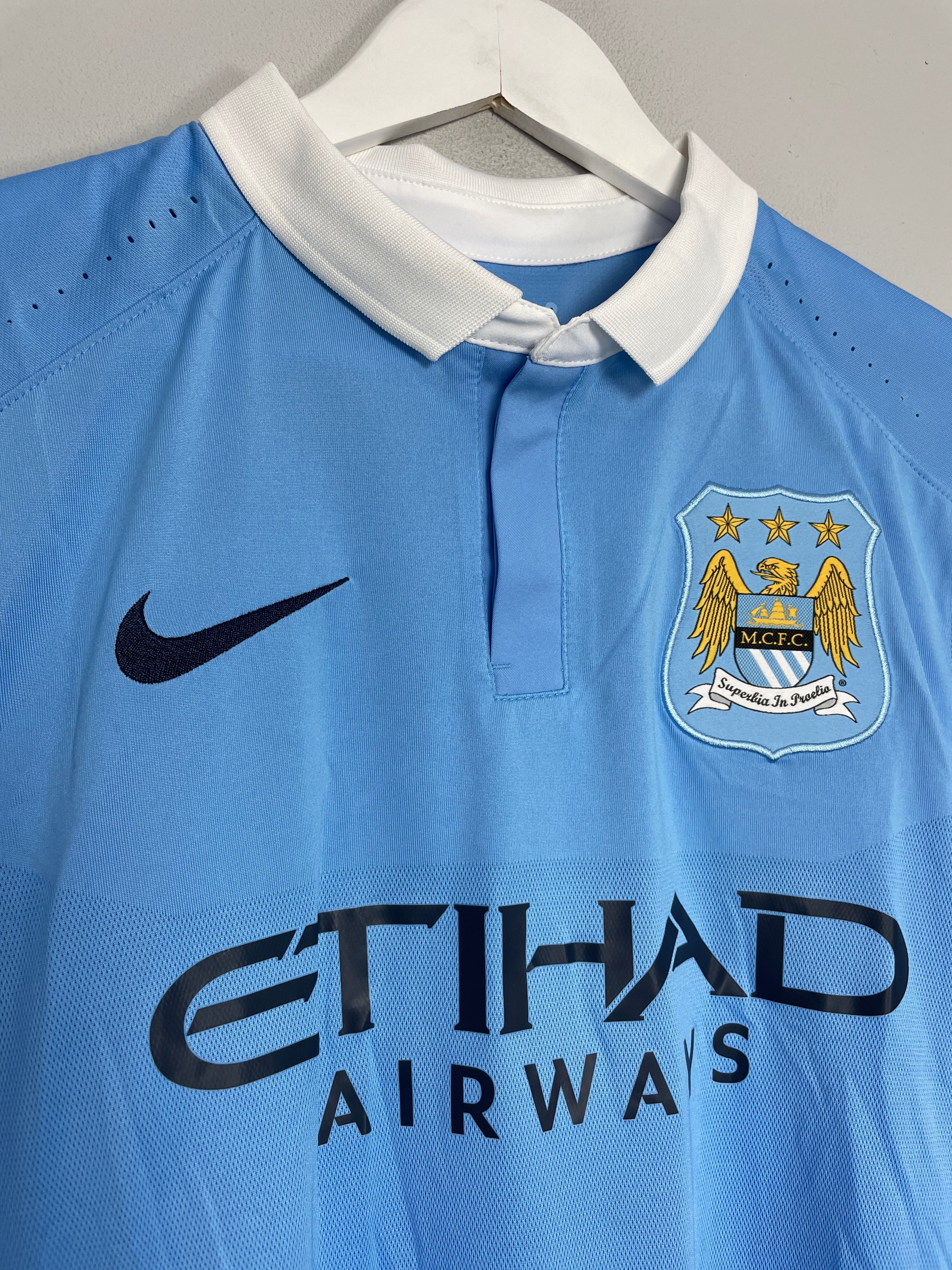 Shop 2015/16 MANCHESTER CITY SILVA #21 *MATCH ISSUE + SIGNED* HOME SHIRT (M) NIKE, classic football shirts, vintage football shirts & retro soccer jerseys at Cult Kits